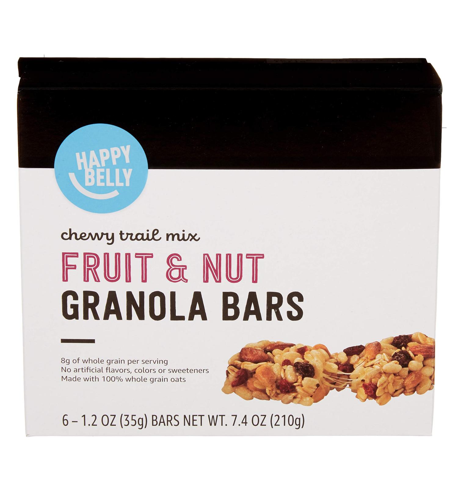 Happy Belly Fruit & Nut Chewy Trail Mix Granola Bars - 6 Count (Pack of 1) - Buy Online on GoSupps.com