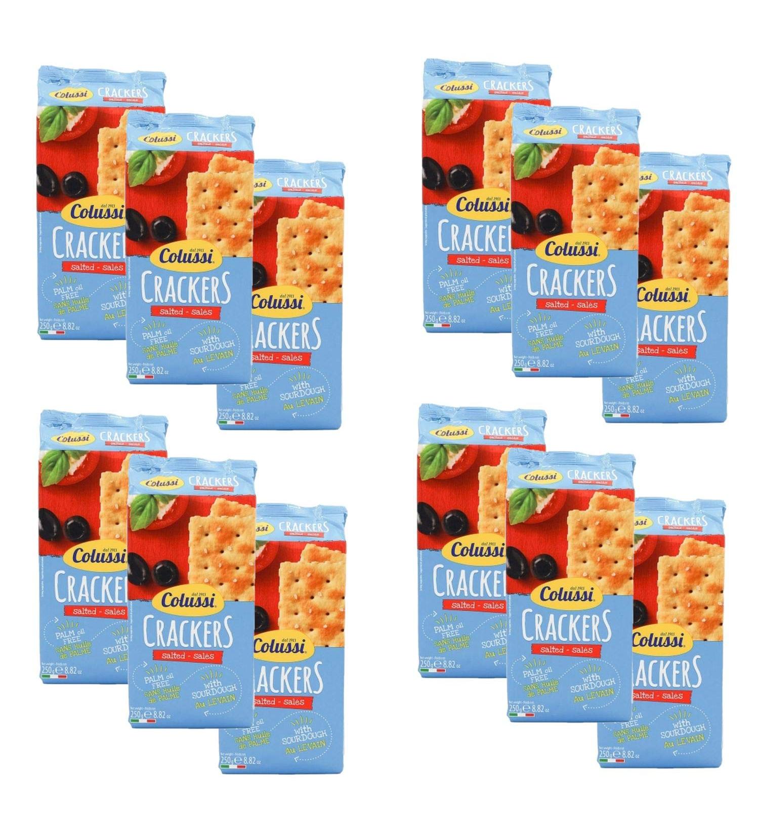 Lot 12x Salty Crackers - Colussi - 250g pack