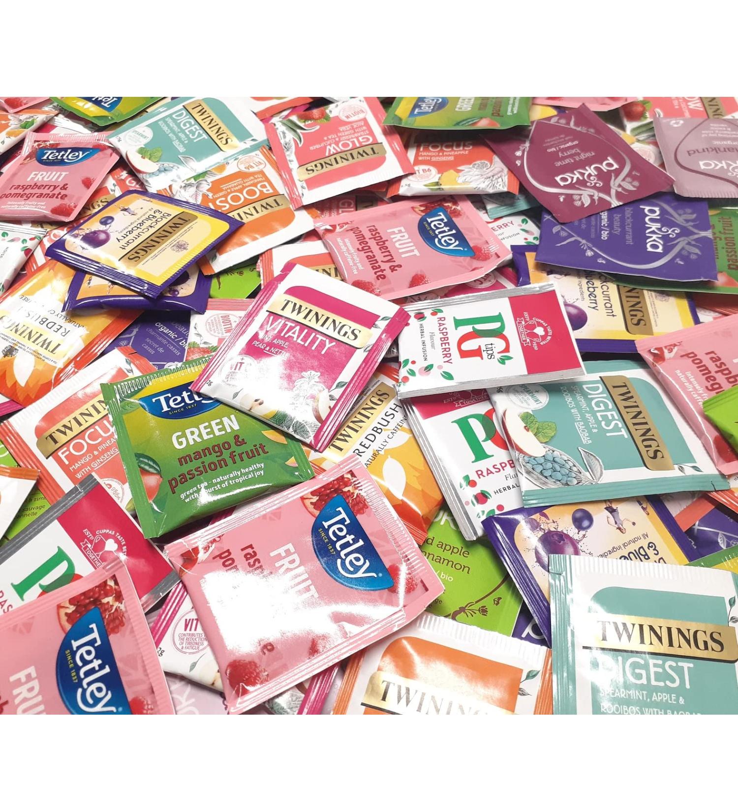 Refill Pack Enveloped Tea Bags Large Selections of Classic Black Fruit Herbs Green Decaf Healthy Caffeine Free Popular Flavours Blends (FRUIT TEA x30 Tea envelopes) FRUIT TEA x30 Tea envelopes - Buy Online on GoSupps.com