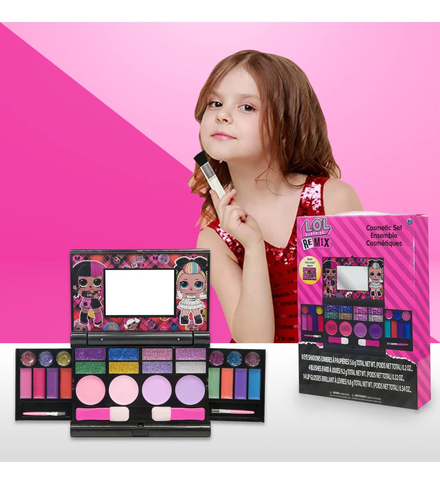 L.O.L Surprise! Townley Girl 30-Piece Cosmetic Compact Set | Safe, Non-Toxic Makeup Kit for Girls with Lip Glosses, Eye Shadow, Blushes, and Brushes - Buy Online on GoSupps.com