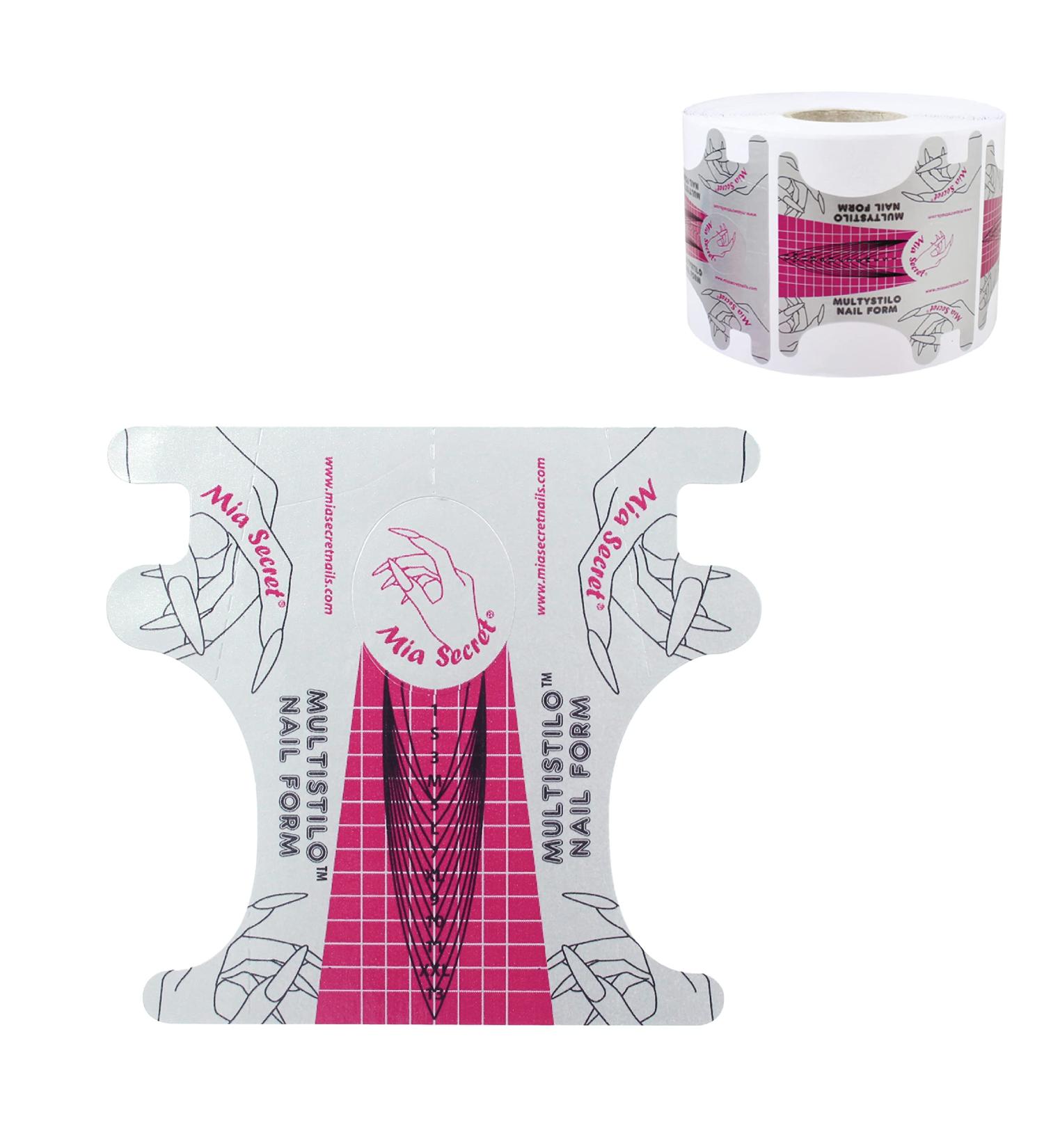 Mia Secret Multistilo 500 PCS Nail Extension Tips & Forms for Acrylic/UV Gel Nails - Guide Stickers Included - Buy Online on GoSupps.com