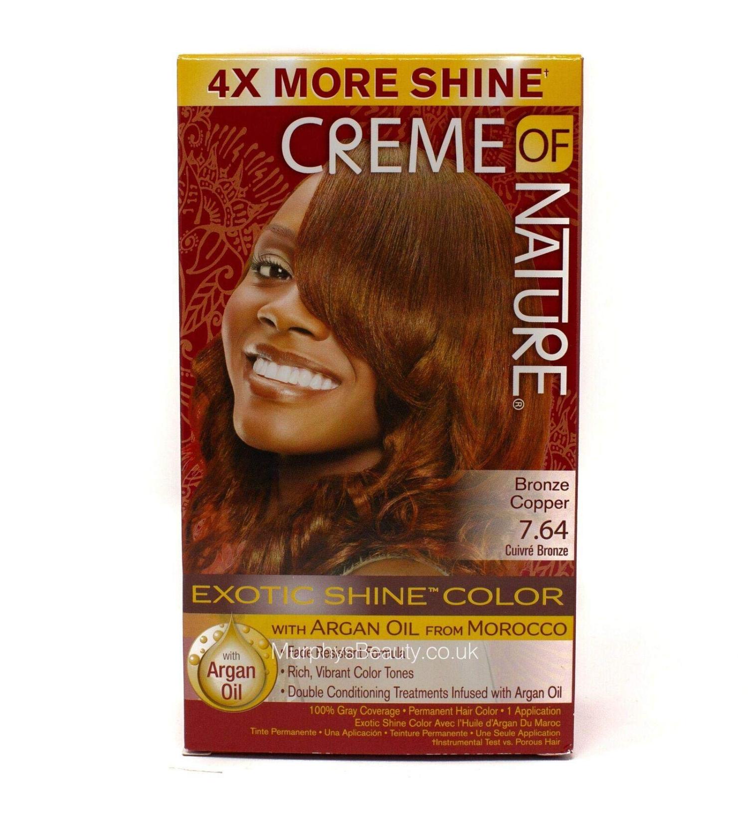 Creme of Nature Exotic Shine Color With Argan Oil Bronze Copper 7.64 1 ea by Creme of Nature 1 unit (Lot de 1)