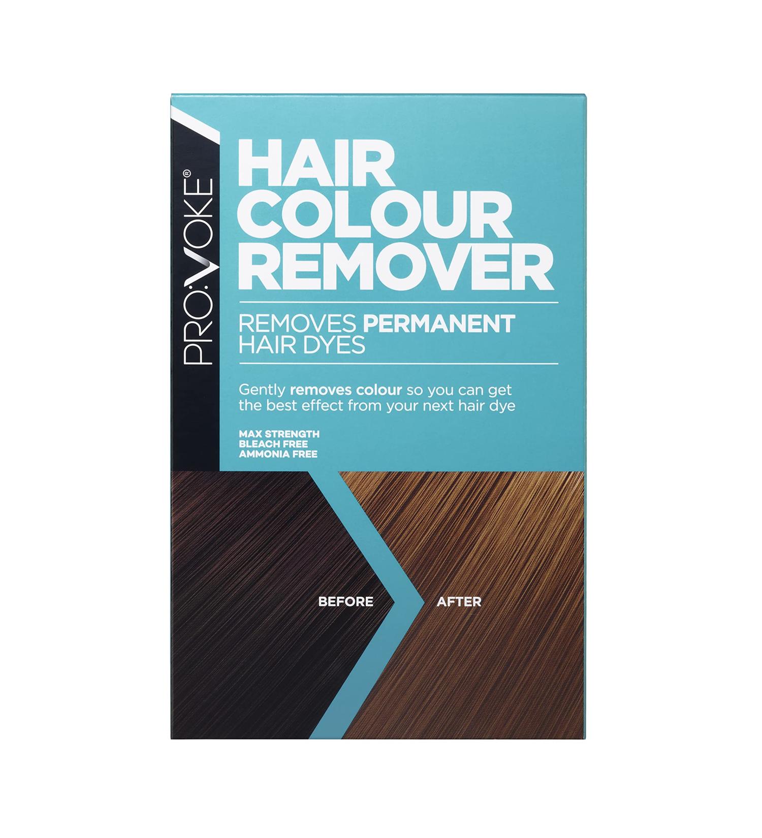 PROVOKE Hair Colour Remover Max Strength Removes Permanent Hair Dye For Multicoloured Hair Dye Removal Ammonia-free & Bleach-Free Formulation Standard Packaging - Buy Online on GoSupps.com