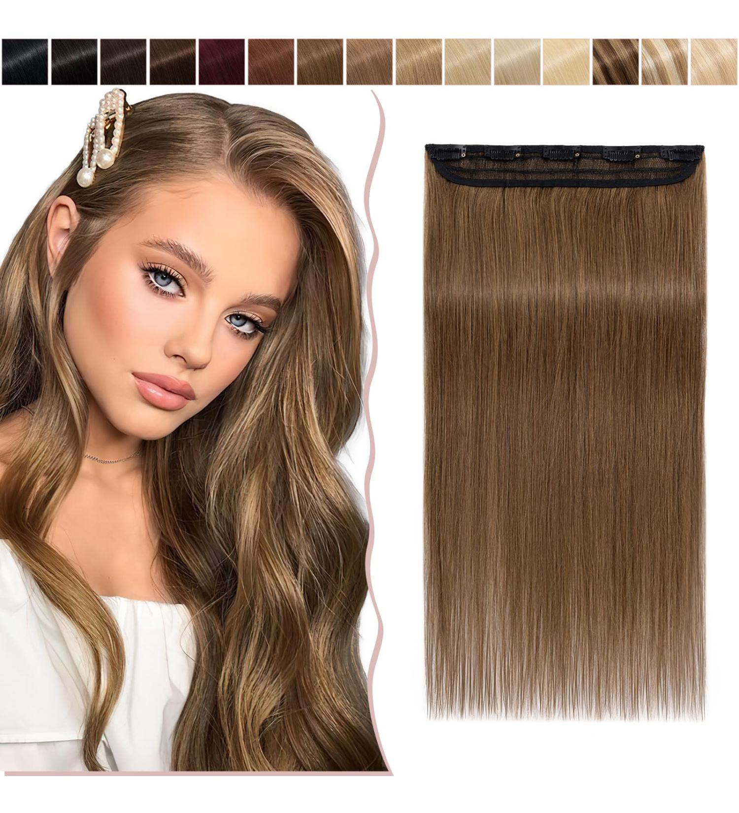 Buy SEGO Clip In Hair Extensions - 100% Remy Human Hair Light Brown #6 14 (35cm) 5 Clips 45g - Real Hair Extensions for Instant Volume & Length - Buy Online on GoSupps.com
