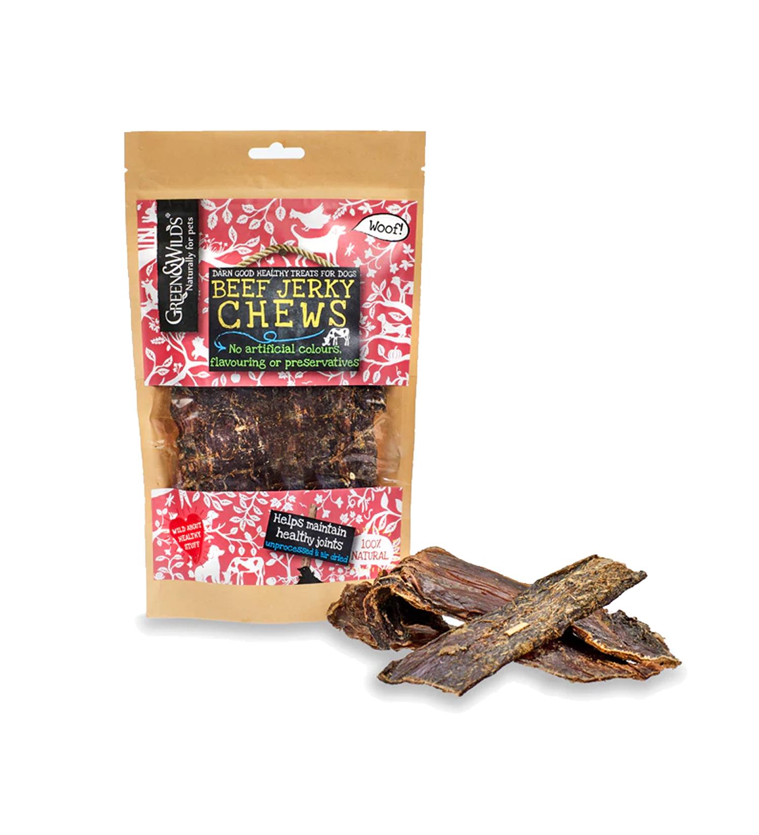 Green & Wilds Eco-Friendly Natural Dog Chews - Beef Jerky