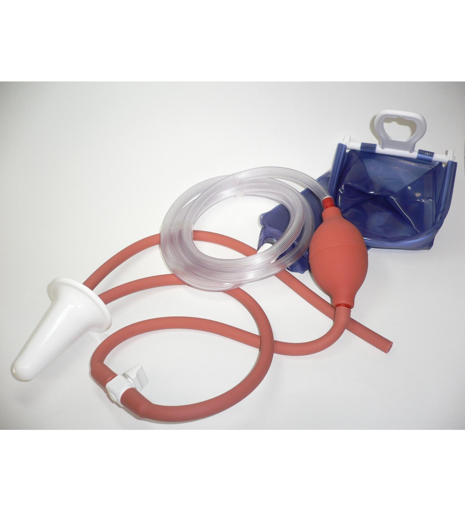 Vaginal Douche Complete Set - Inlet & Outlet Hose for Easy Use | International Shipping Available - Buy Online on GoSupps.com