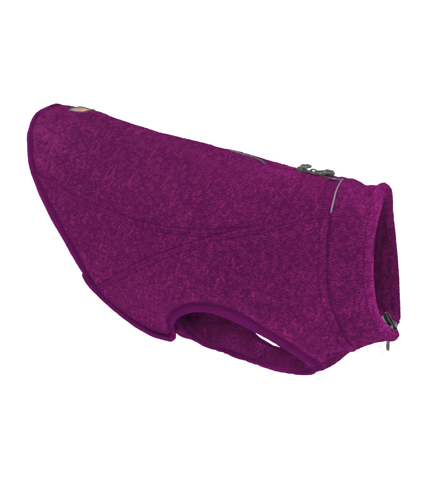 Kurgo Core Dog Sweater - Lightweight Fleece Harness Compatible 2-Way Zipper Size M Purple Violet - International Shipping Available - Buy Online on GoSupps.com