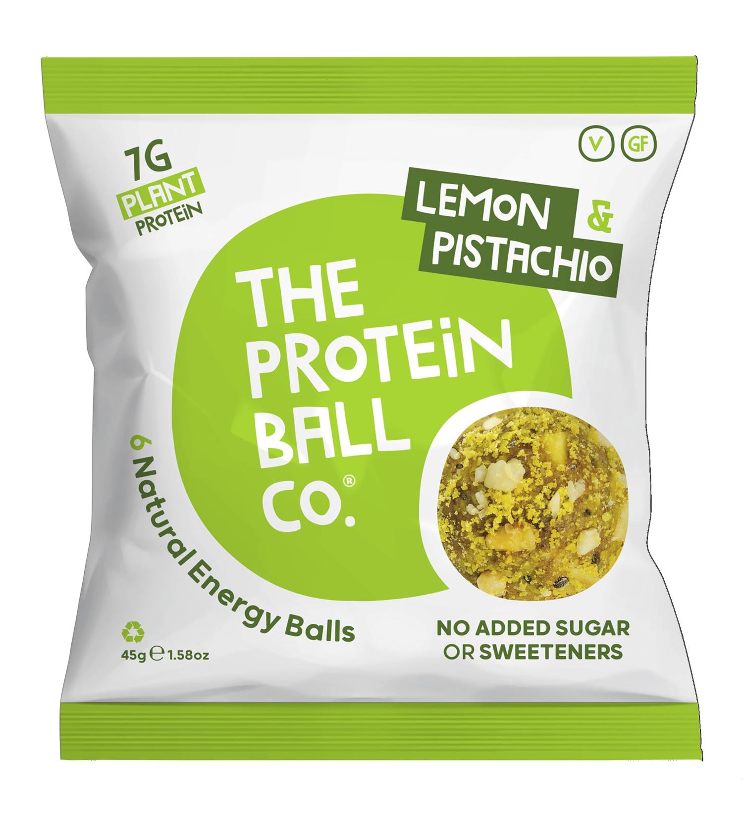 The Protein Ball Co. Lemon & Pistacho Protein Balls 45g