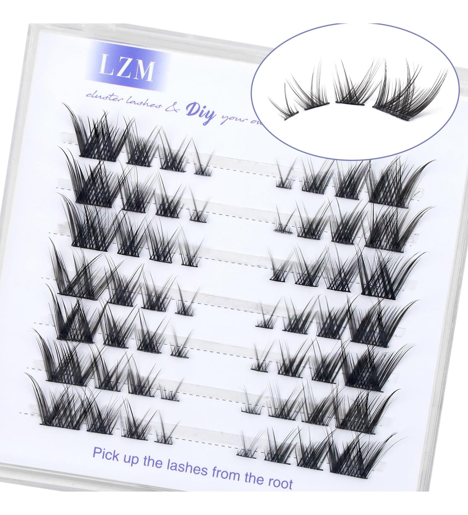 Shop LZM Individual C Curl Fake Eyelashes | Natural Look DIY Eyelash Extensions - z03-mix - Buy Online on GoSupps.com
