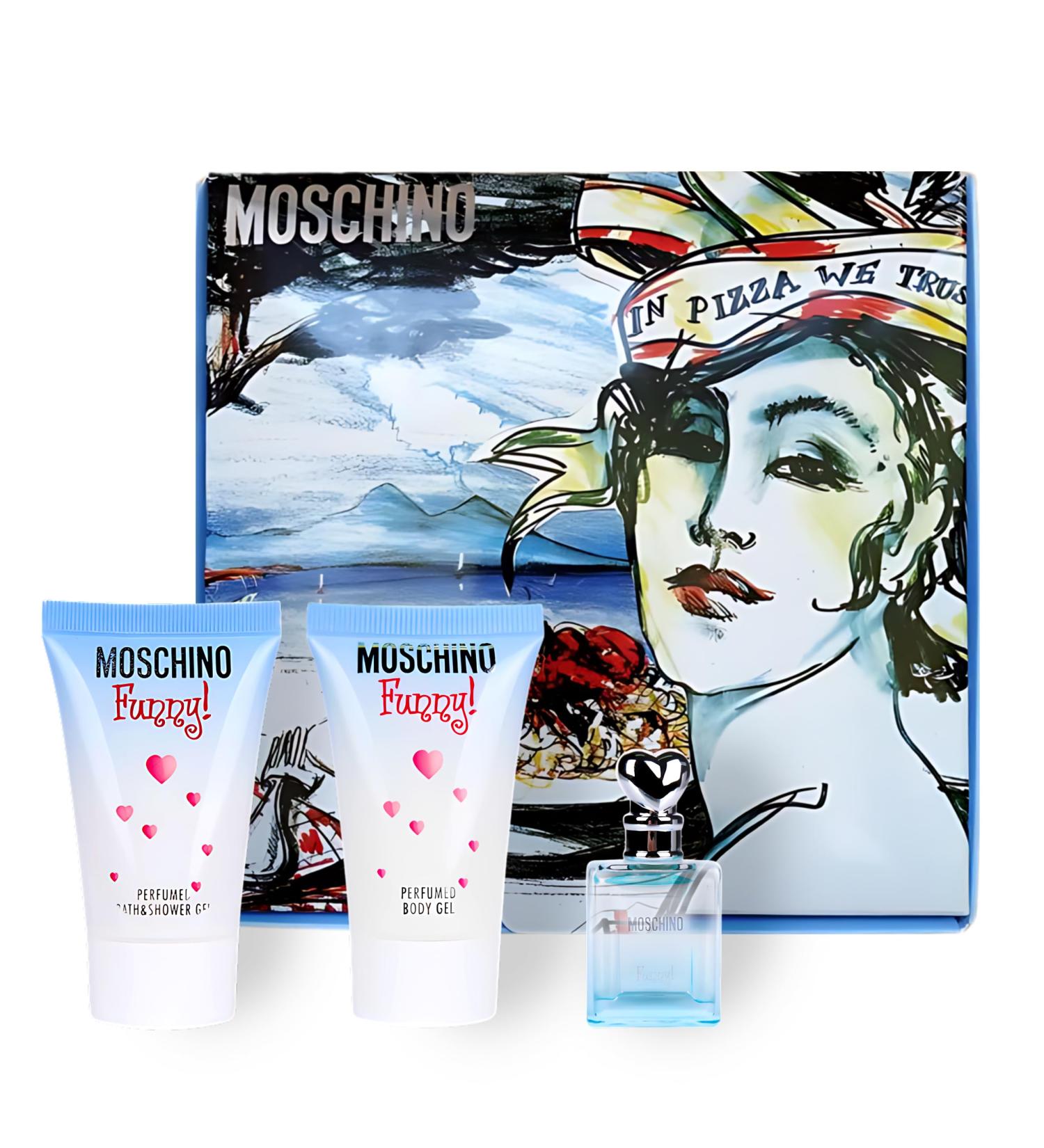 Moschino Funny! Gift Set for Women - Mini Perfume Collection EDT Spray & Lotion Combo - Buy Online on GoSupps.com