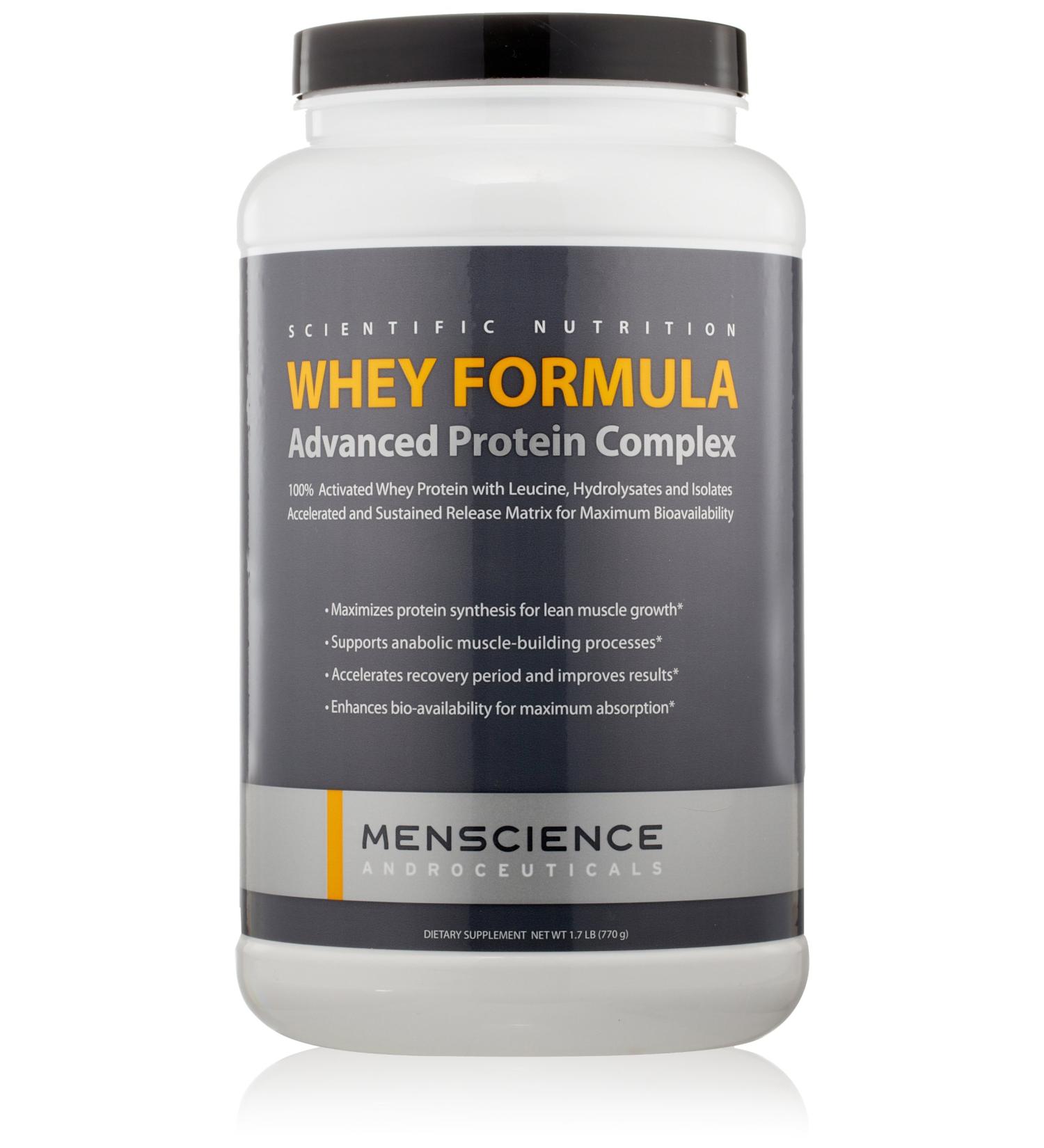 MenScience Androceuticals Whey Formula - Advanced Protein Complex 1.7 lb | Premium Muscle Support & Recovery - Buy Internationally - Buy Online on GoSupps.com