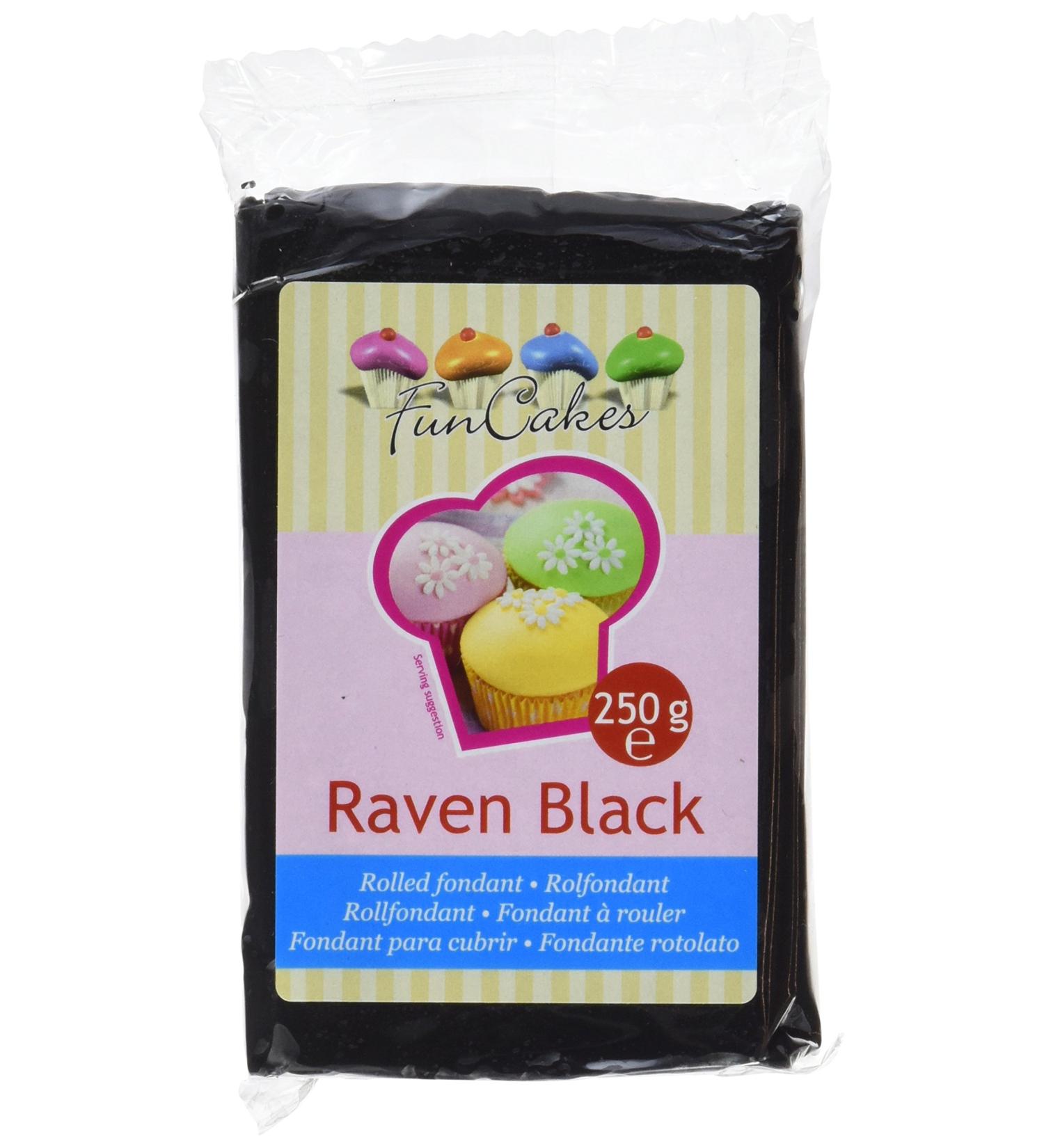 Buy FunCakes Fondant - Raven Black 250g | Premium Baking Supplies for International Shipping - Buy Online on GoSupps.com