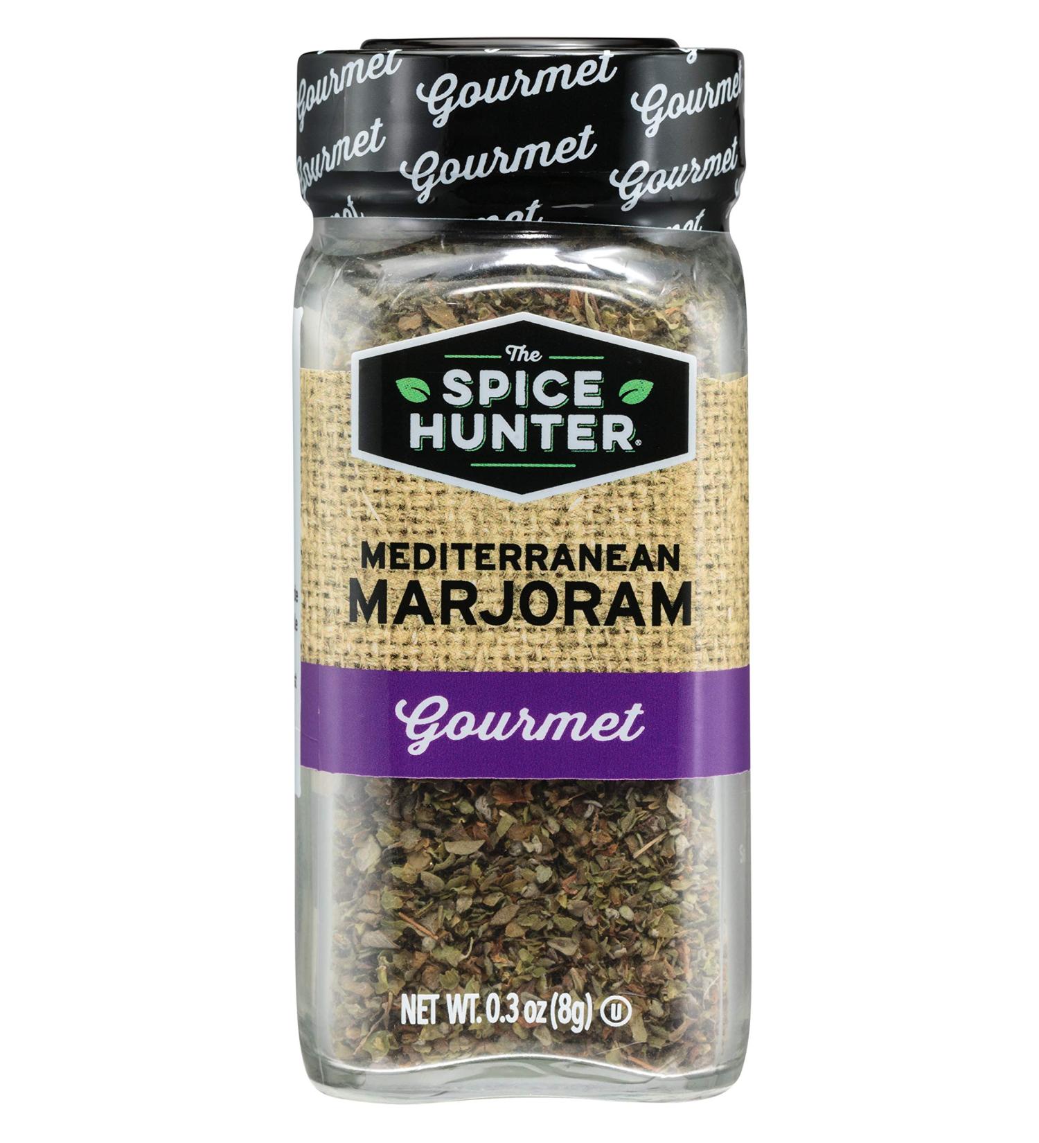 The Spice Hunter Marjoram Mediterranean Leaves 0.3oz Jar - Premium Quality Spice - Buy Online on GoSupps.com
