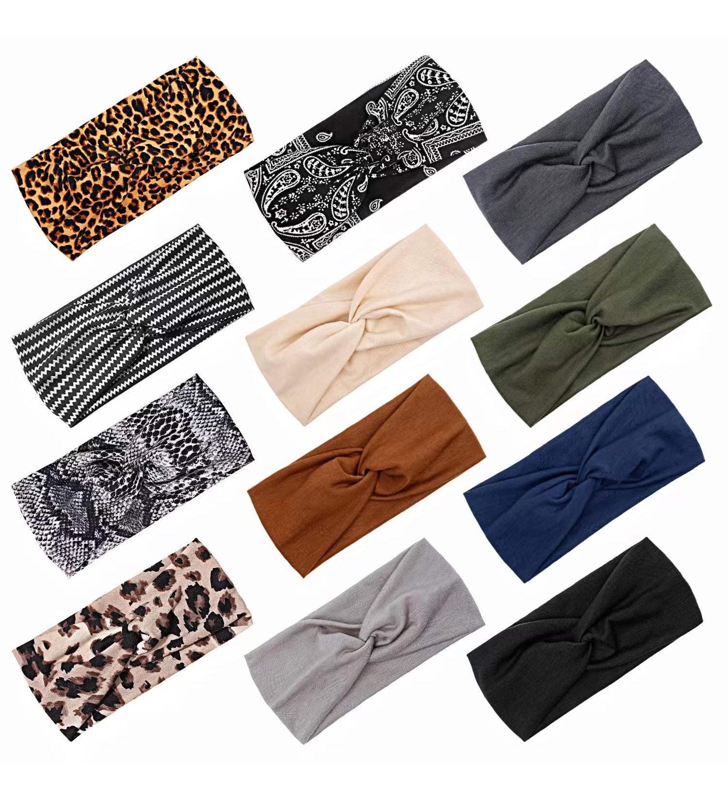 AKTVSHOW Women's Non-Slip Wide Boho Headbands - Stylish Turban Headwraps - Buy Online on GoSupps.com