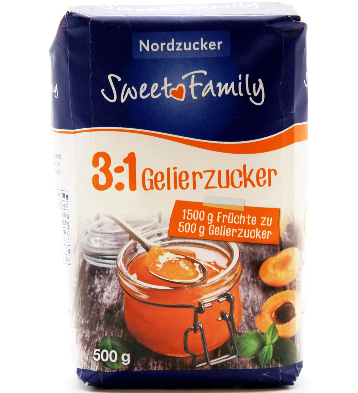 Buy Nordzucker Sweet Family Gelling Sugar 3:1 - 7 Pack (7 x 500g) for Perfect Jams | International Shipping Available - Buy Online on GoSupps.com
