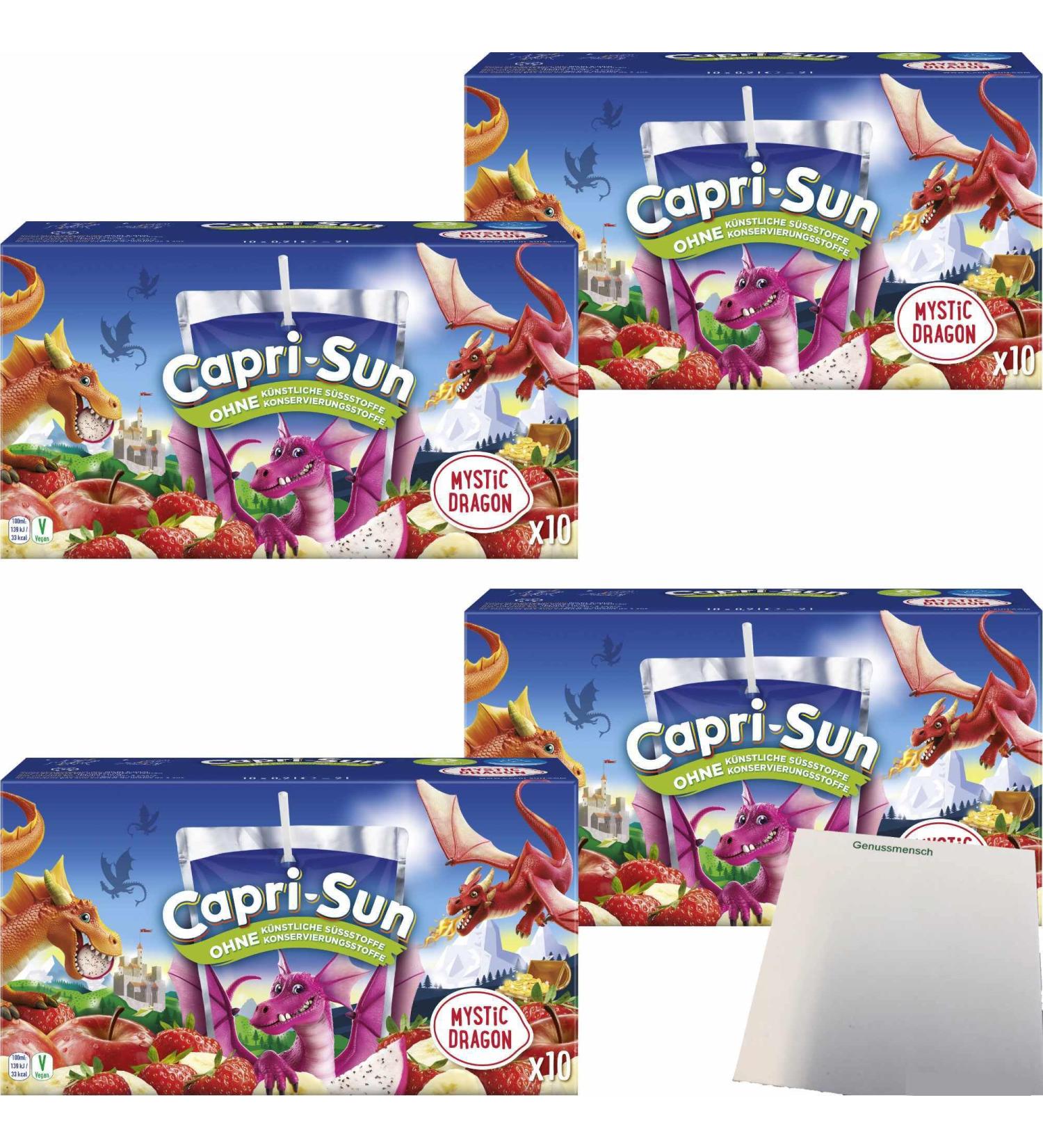 usy Capri Sun Mystic Dragon lot de 4 (40 x 200 ml) + bloc usy - Buy Online on GoSupps.com