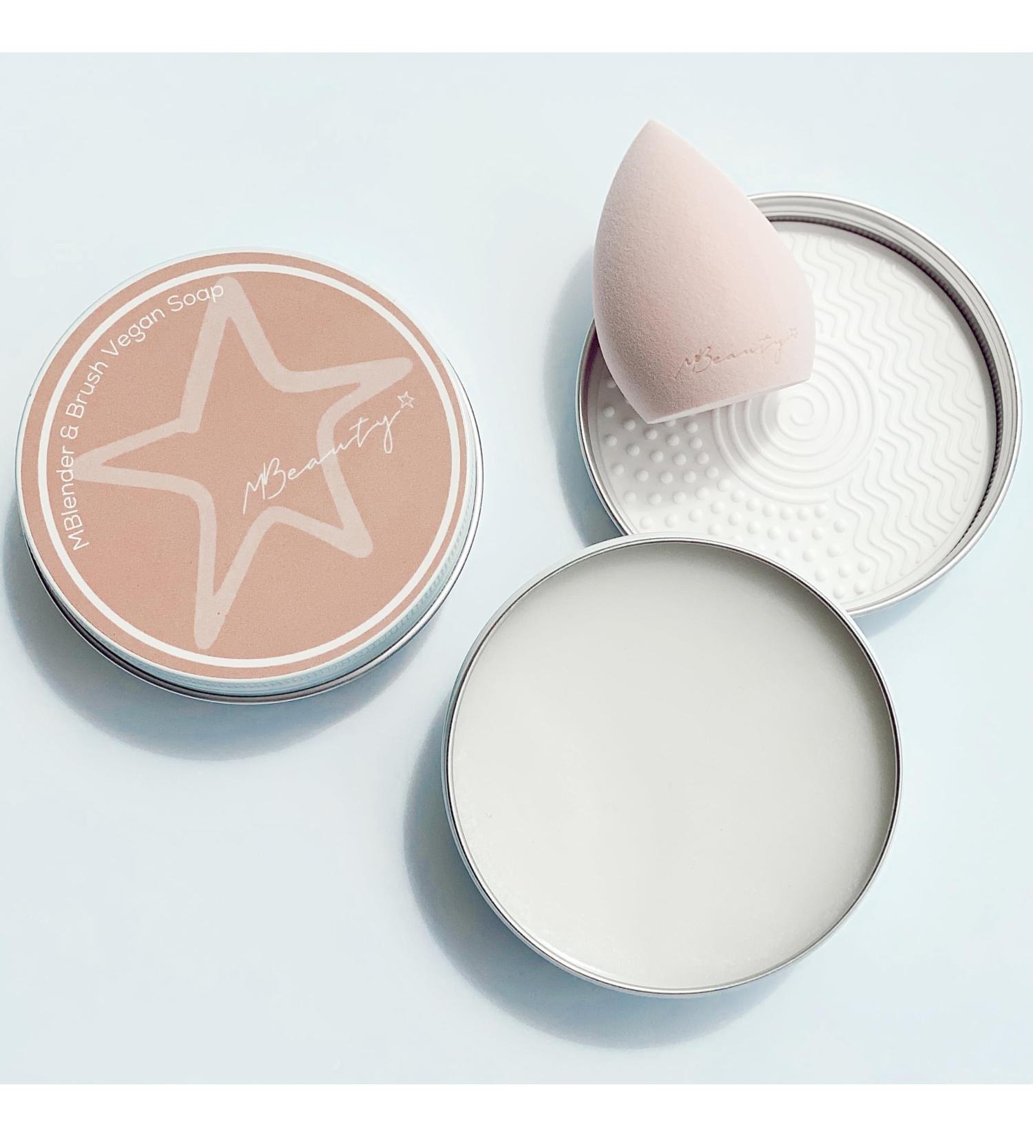 MSoap 100g Vegan Makeup Brush Soap | Unscented & Fast Cleansing with Silicone Pad - Perfect for All Brushes - Buy Online on GoSupps.com