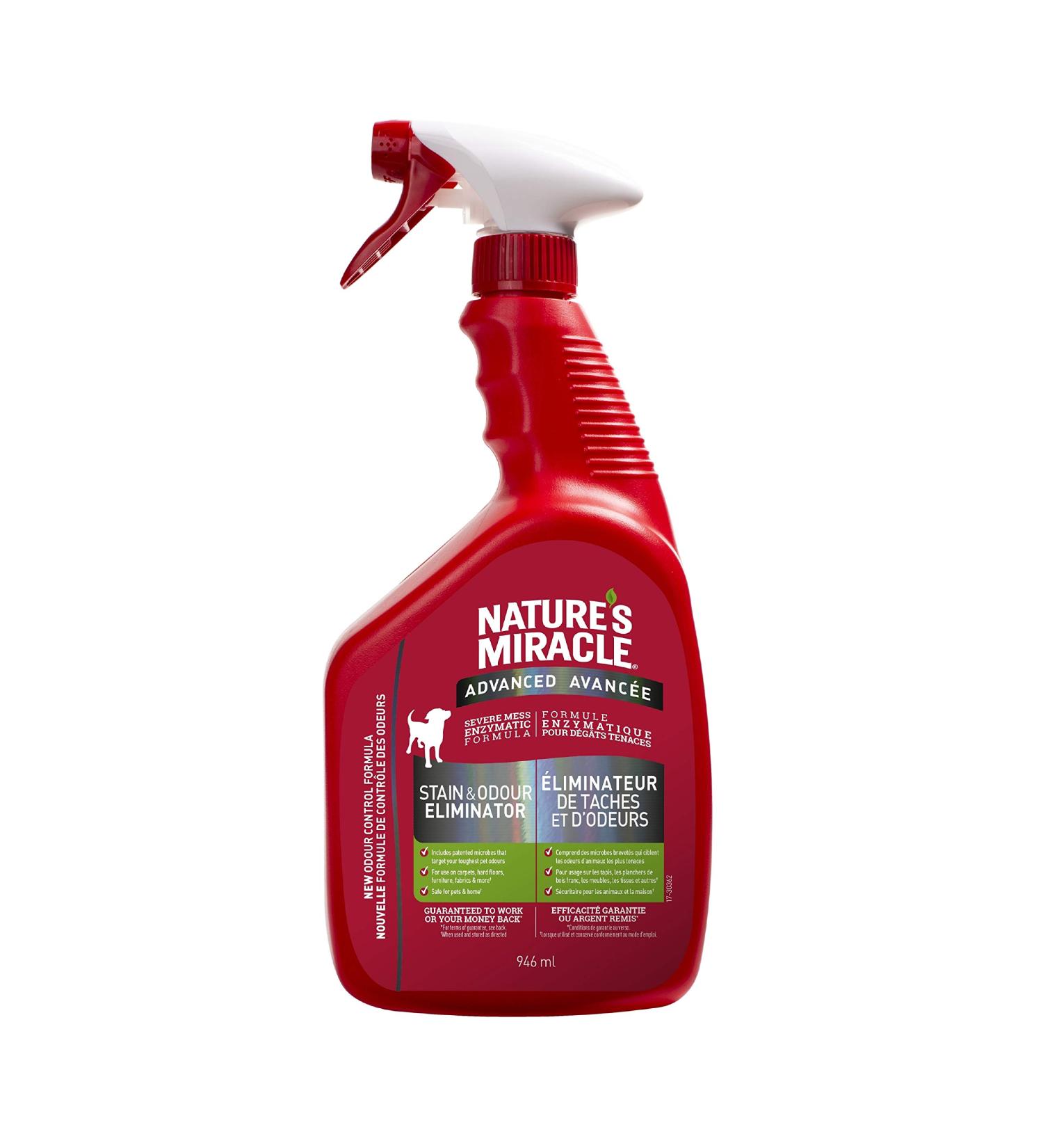 Nature's Miracle Advanced Stain & Odor Remover - 32oz Trigger For Dogs 946mL - Buy Online on GoSupps.com