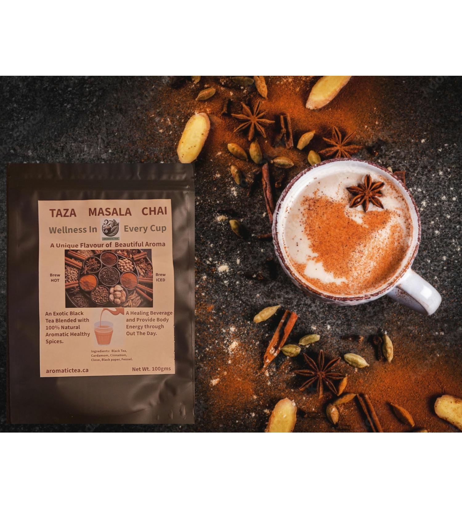 Aromatic Tea Taza Masala Chai (Fresh Spiced Tea) - Buy Online on GoSupps.com