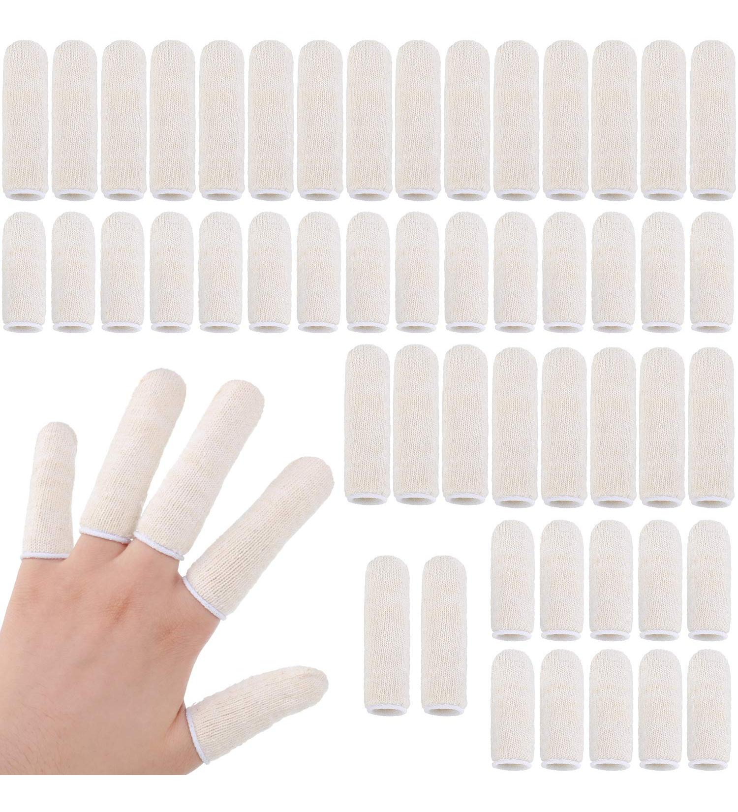 50 Pcs Finger Cots Toe Sleeves Thumb Protector Fingertips Cushion - Buy Online on GoSupps.com