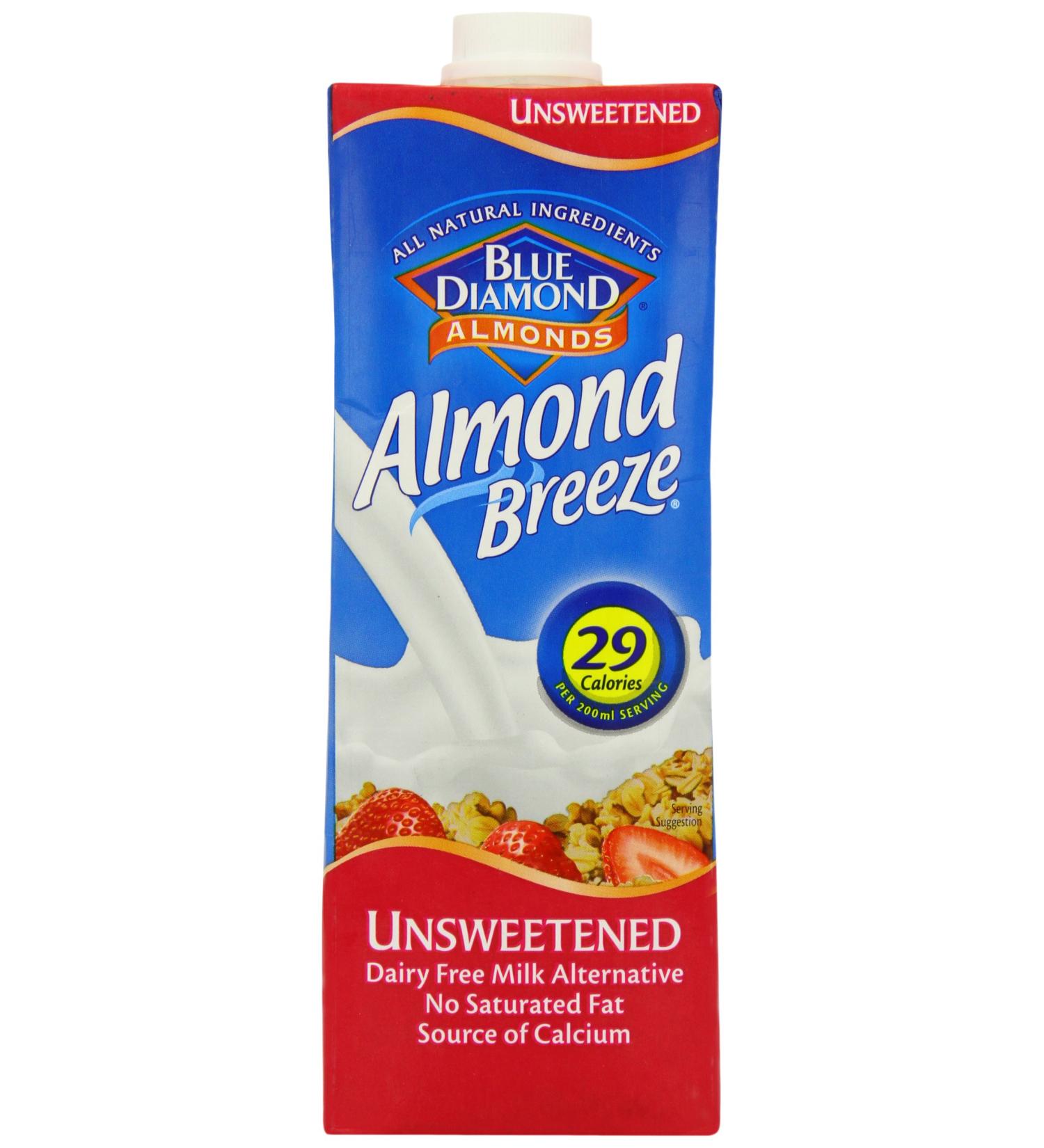 Blue Diamond Almond Breeze Unsweetened Milk 1 x 1000ml - Buy Online on GoSupps.com
