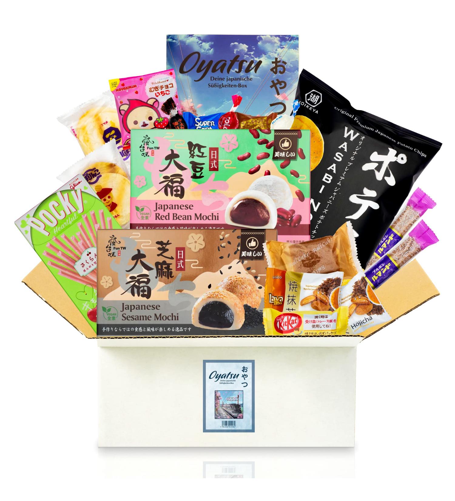 Getdigital Oyatsu Japan Box - 24 Premium Japanese Snacks & Sweets | International Shipping Available - Buy Online on GoSupps.com