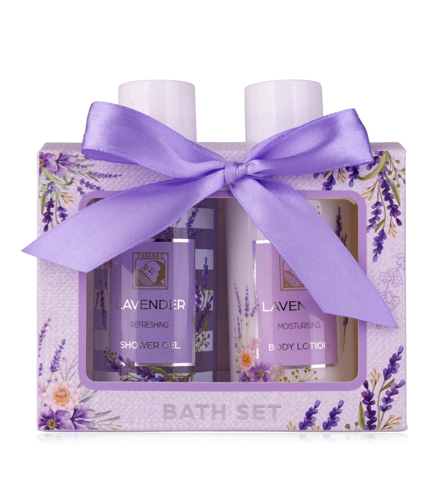 Accentra Women's Shower Set Gift Box - Lavender Body Lotion & Shower Gel - Perfect for Birthdays Valentine's Day Mother's Day & Christmas - Buy Online on GoSupps.com