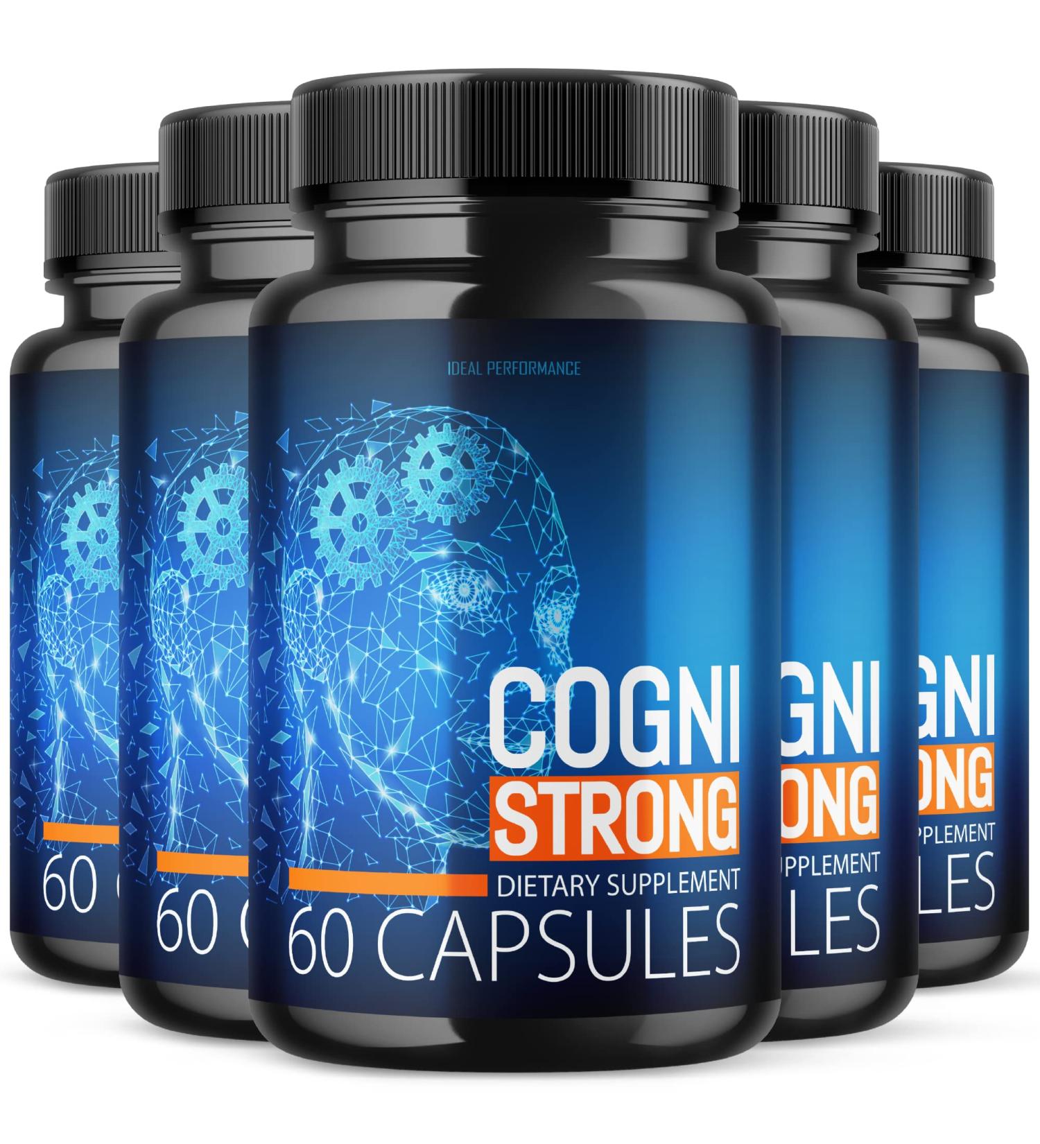 IDEAL PERFORMANCE (5 Pack) Cognistrong Supplements Cogni Strong (300 Capsules)