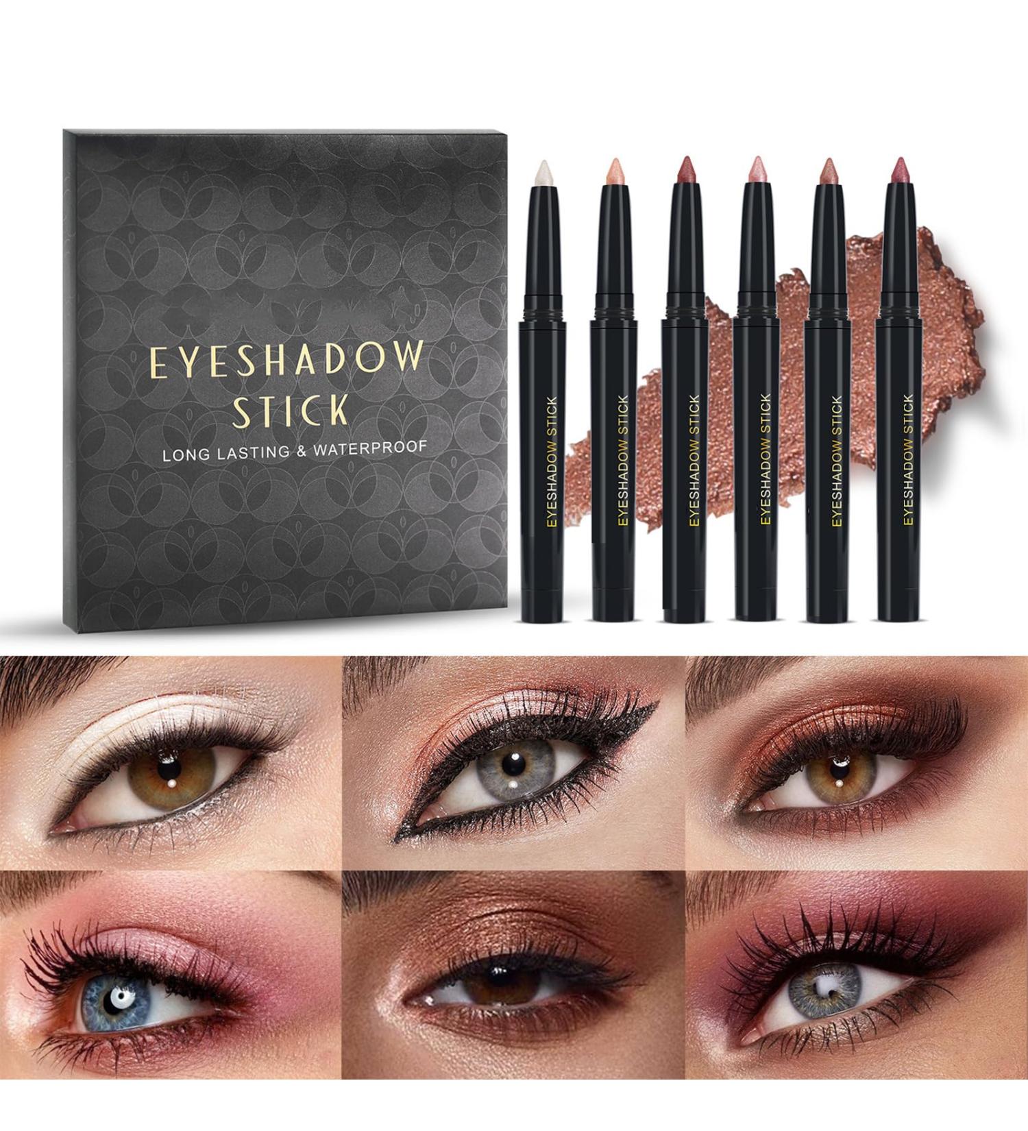 Eyeshadow Pen Collection 6 Colros Creamy Eyeshadow Sticks Long Wear Makeup Set For Women B - Buy Online on GoSupps.com