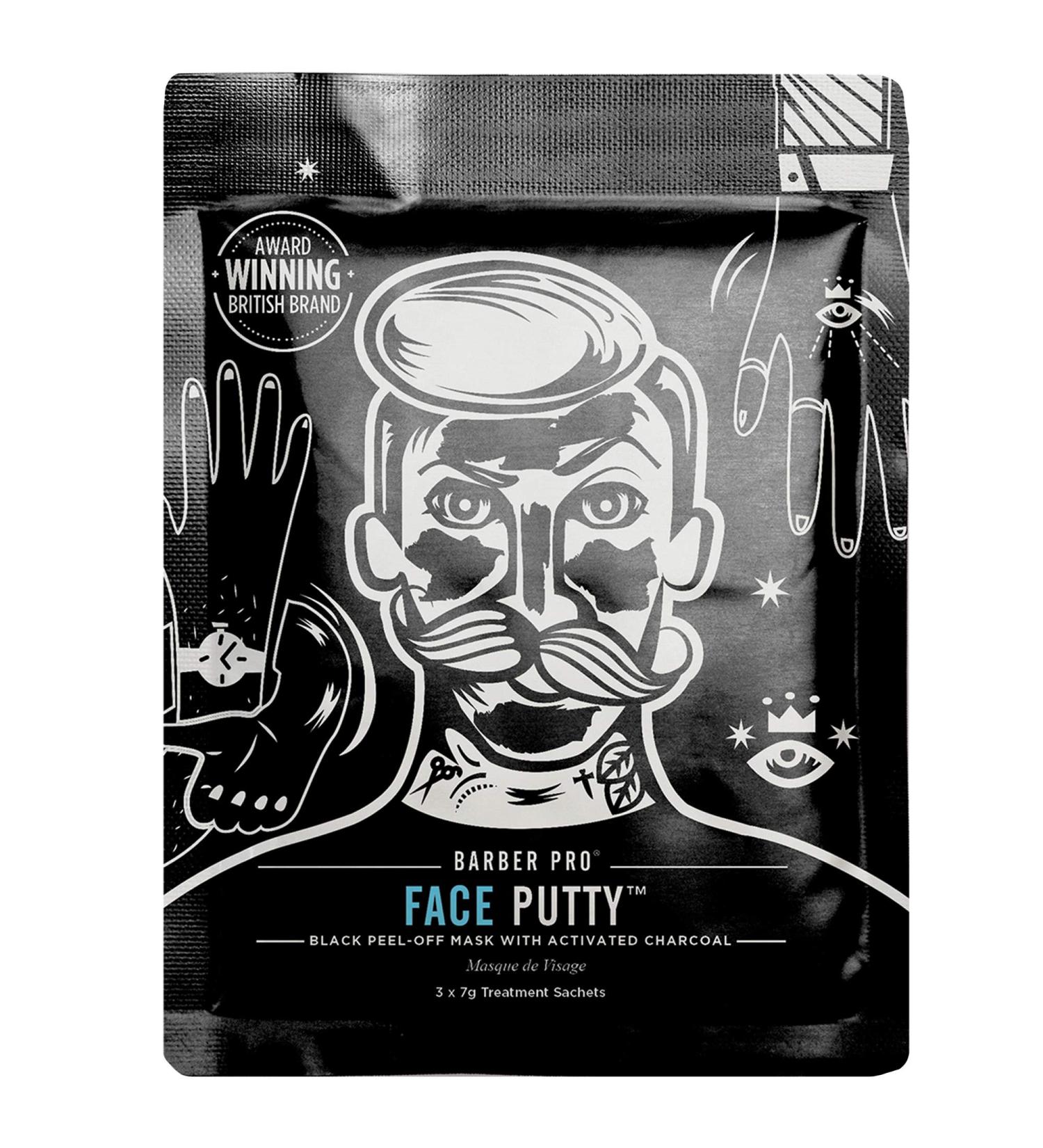 Buy BARBER PRO Face Putty Black Peel-Off Mask | Activated Charcoal - International Shipping Available - Buy Online on GoSupps.com