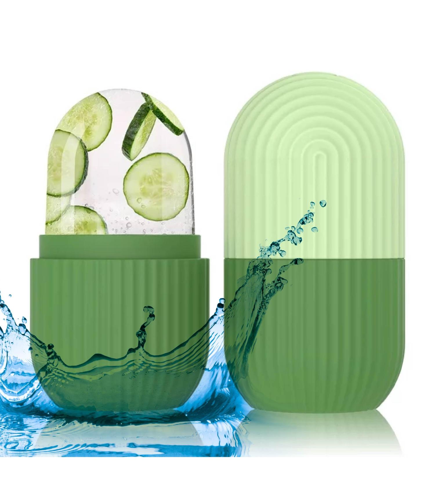 Ice Face Roller | Facial Beauty Ice Roller - Handheld Food-Grade Silicone for Face & Body - Perfect for Under Eyes - Pamper Yourself - Buy Online on GoSupps.com