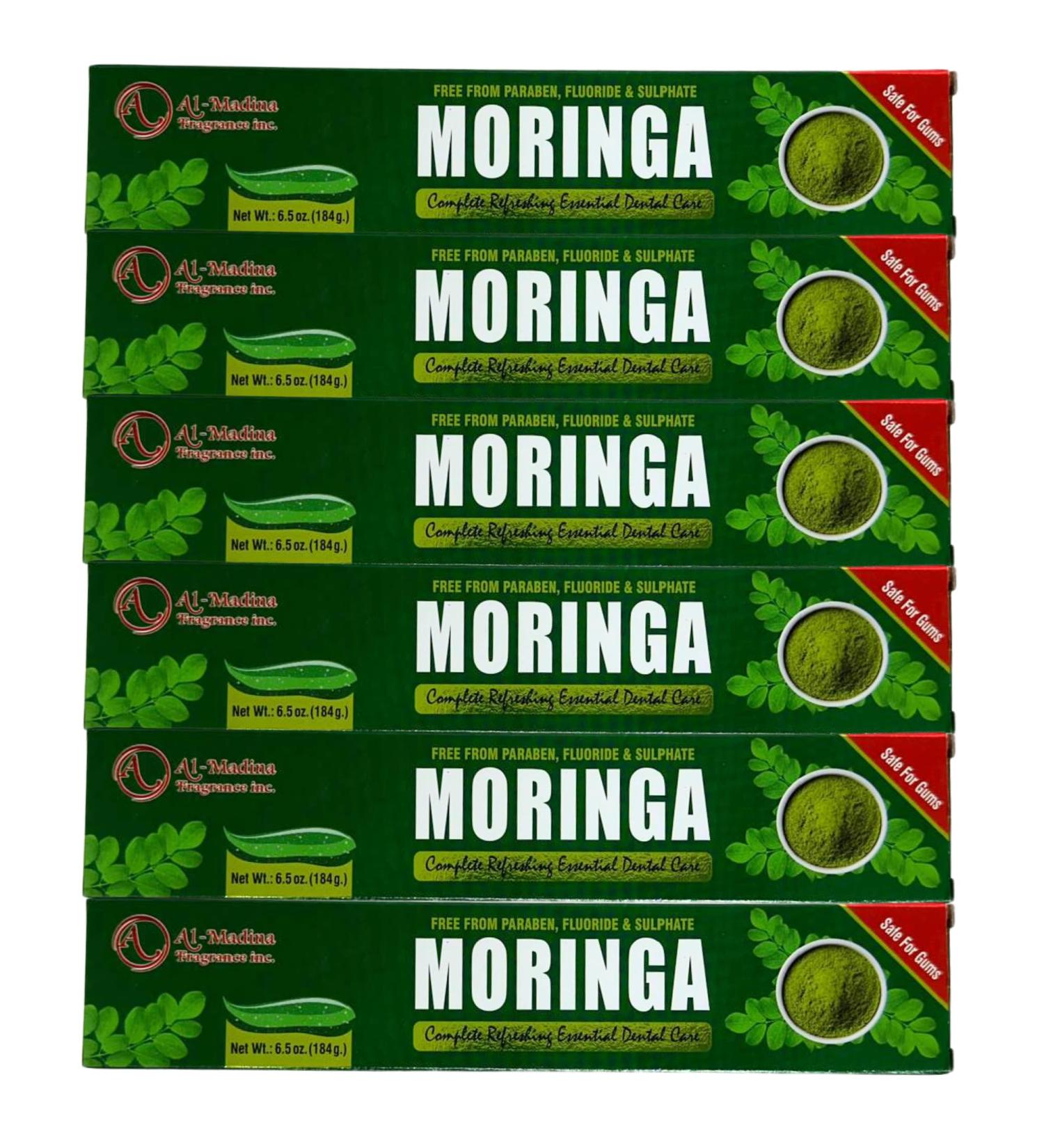 Infinix Moringa and Clove Toothpaste with Myrrh Oil Sage Oil White Oak Bark Clove and Menthol - Paraben Free Refreshing Oral Care for Sensitive Teeth - Halal - Pack of 6 - Buy Online on GoSupps.com