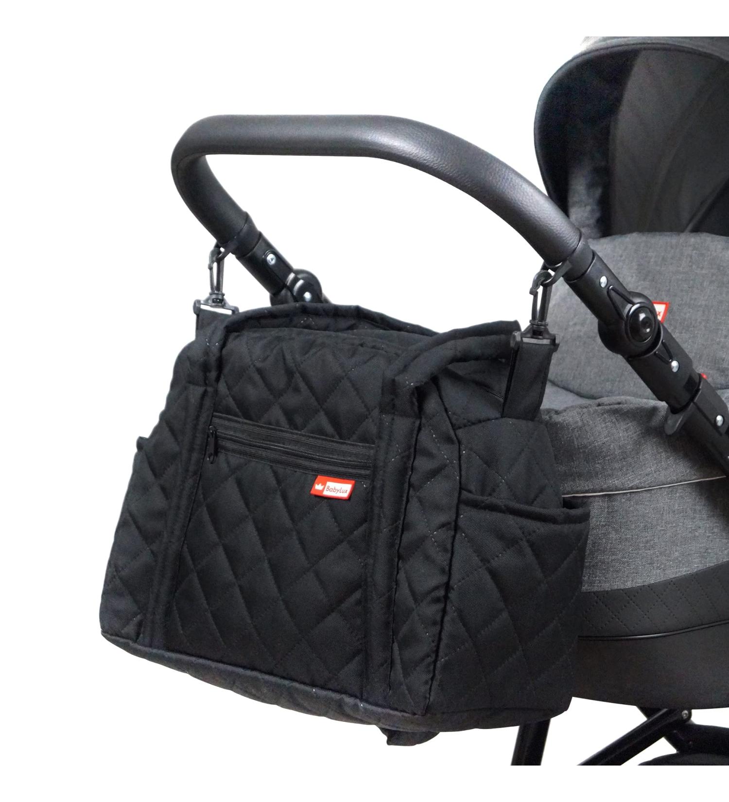 BabyLux Diaper Bag CANDY PIK - Stylish Black Stroller & Nappy Bag for Moms | International Shipping - Buy Online on GoSupps.com