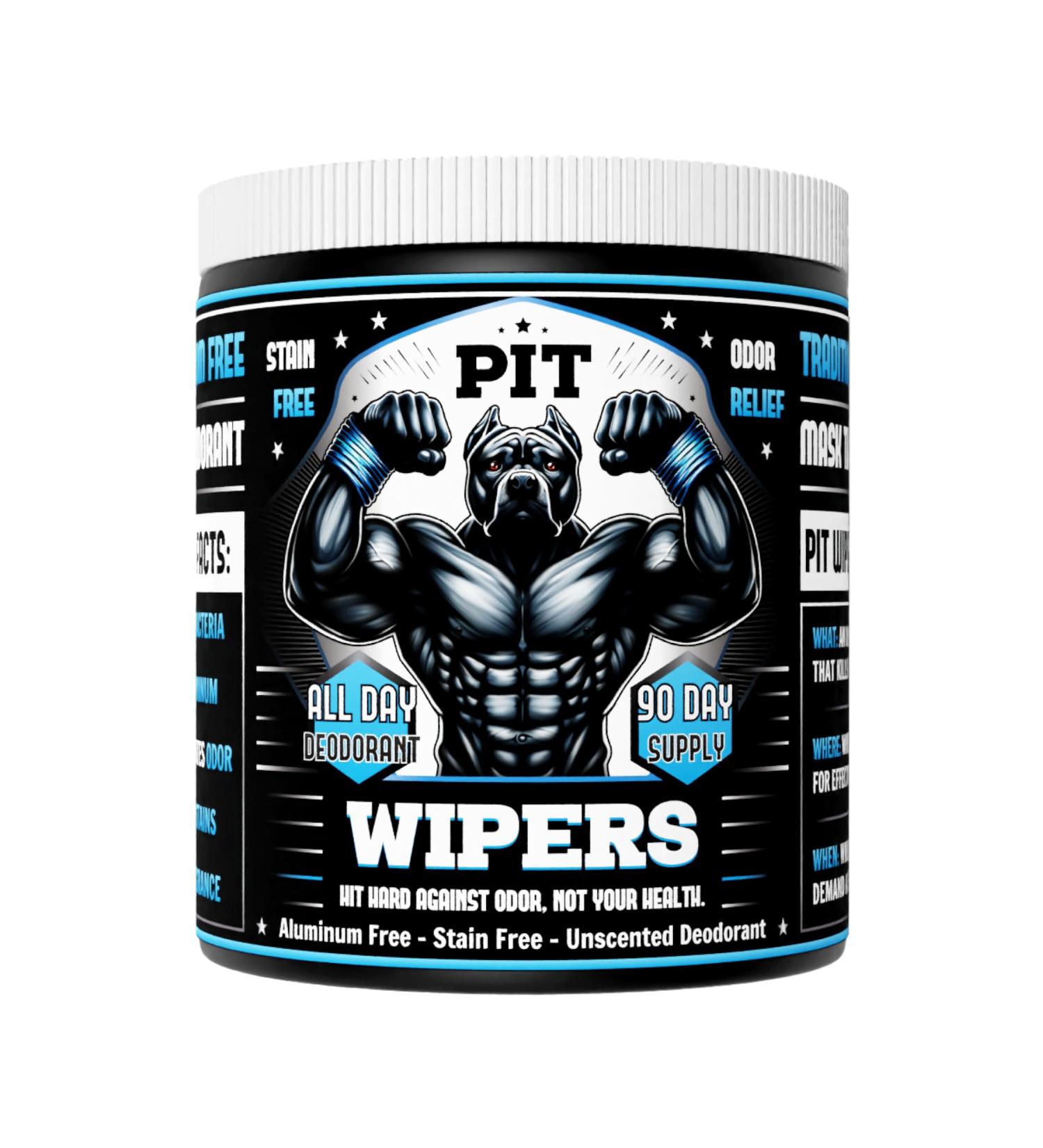 Aluminum Free Unscented Underarm Deodorant Wipes - Maximum Strength Stain-Free Paraben-Free 90 Count for Men & Women | 3 Month Supply - Buy Online on GoSupps.com