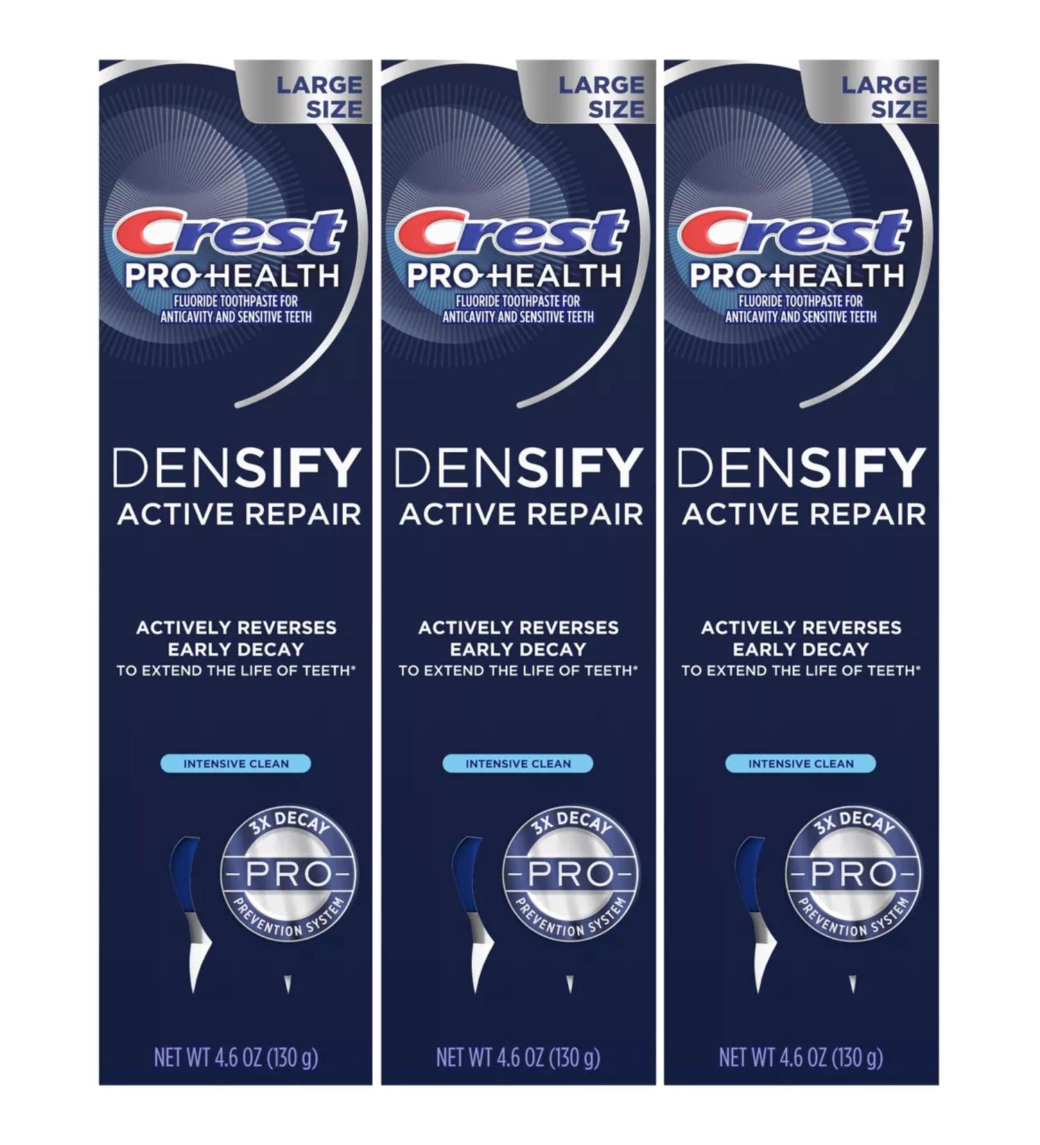 Crest Pro-Health Densify Toothpaste Intensive Clean 4.6 Oz (Pack of 3)