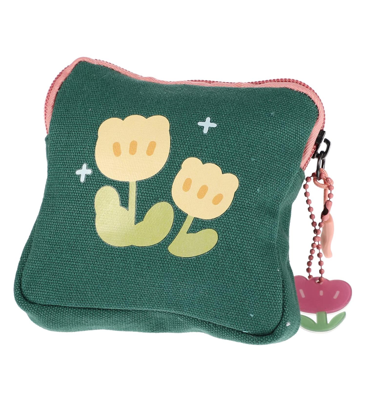 COHEALI Women Sanitary Zipper Storage Bag | Large Capacity Tampon & Pad Organizer | Travel Coin Case - Buy Online on GoSupps.com