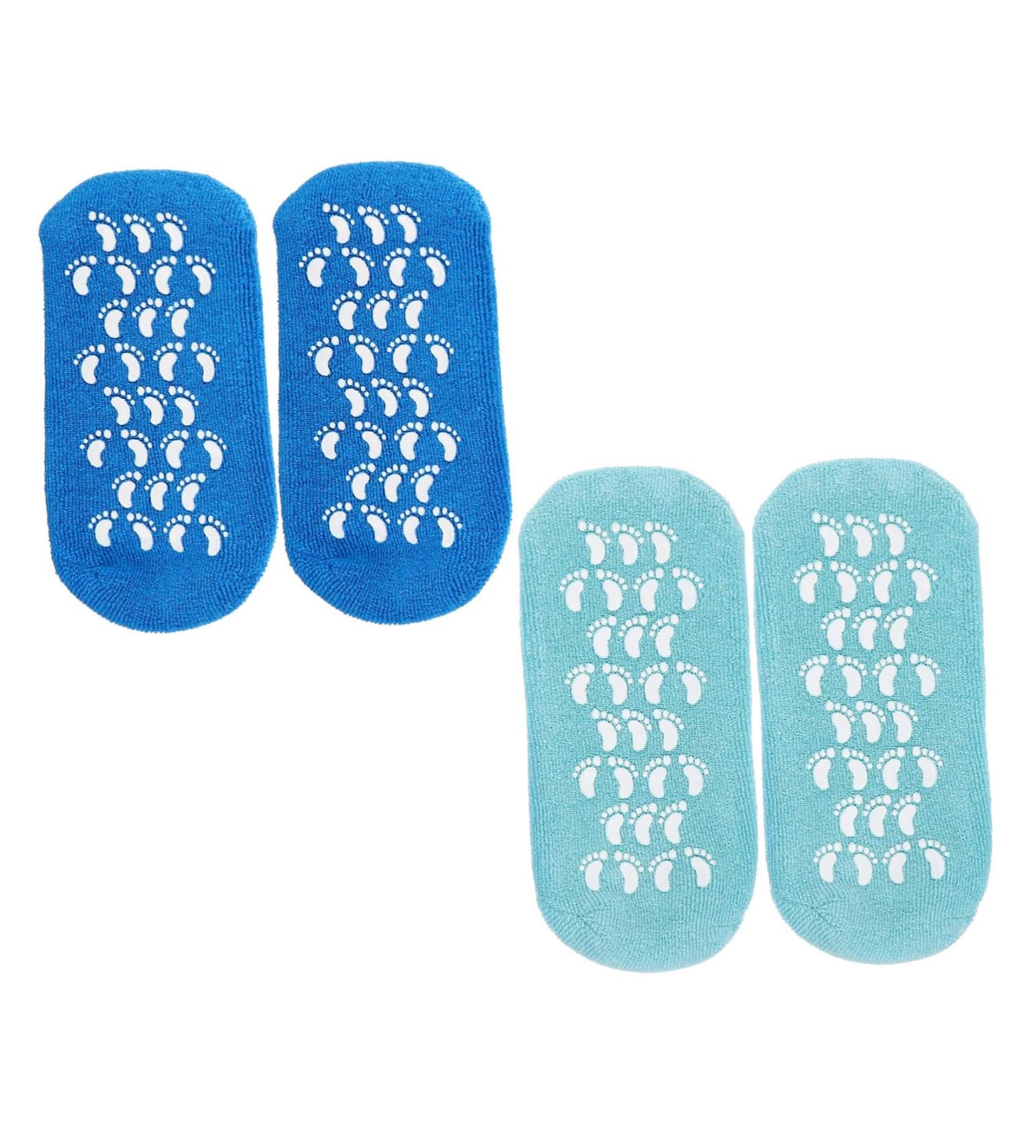 POPETPOP 2 Pairs Gel Socks Foot Softening Silicone Socks Foot Spa Sock Spa Socks Feet Care Moisturizing Sock Heel Softening Socks Heel Repair Sock Household Miss Cotton Yarn Foot Mask - Buy Online on GoSupps.com