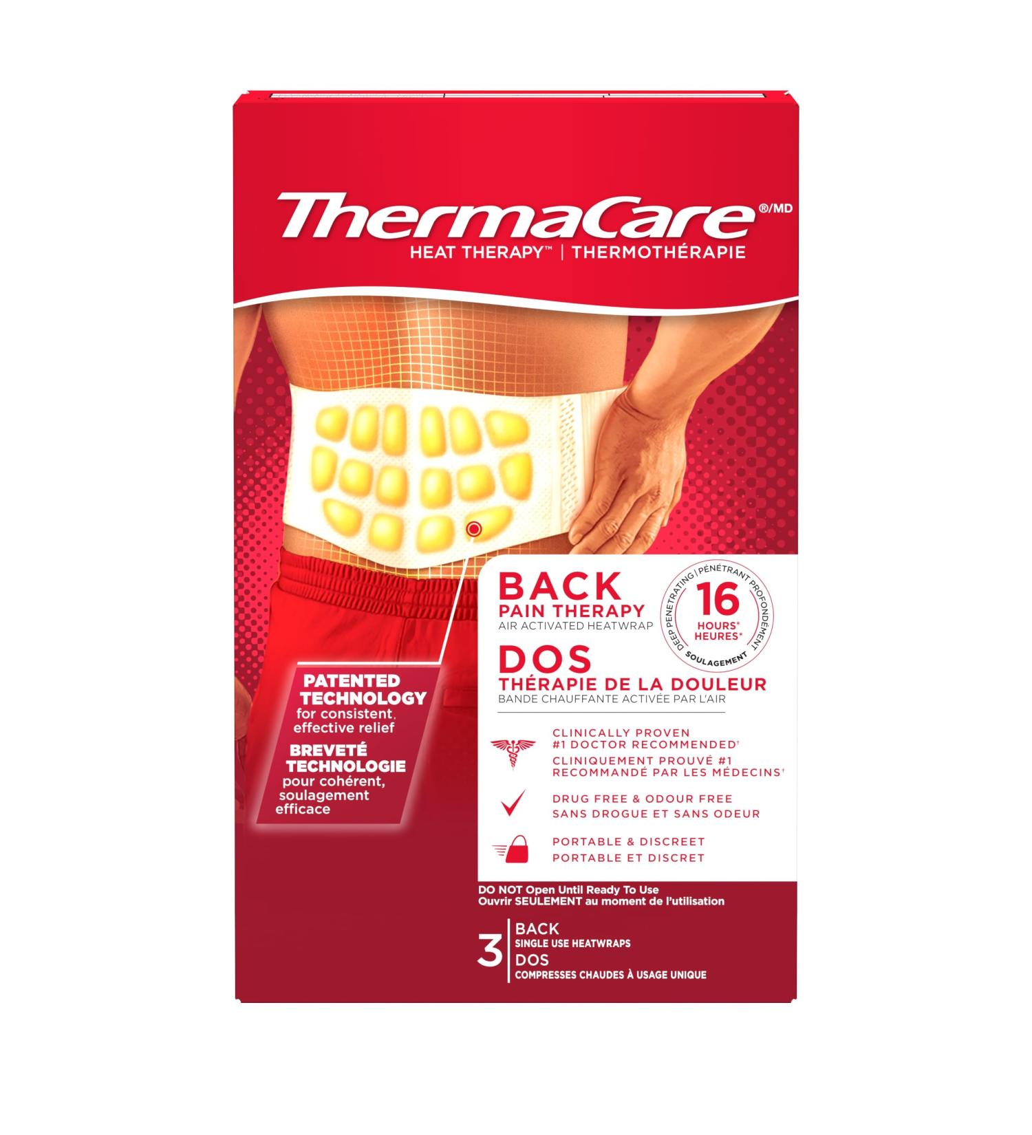 Thermacare Heatwrap Advanced Back Pain Therapy 3 Count - Buy Online on GoSupps.com