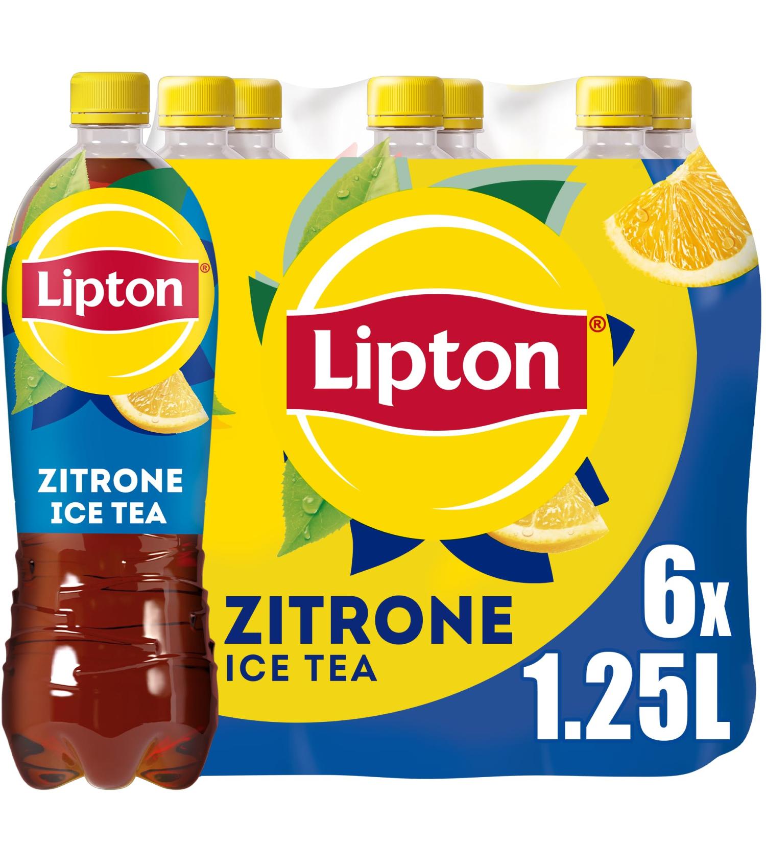 Buy Lipton Ice Tea Lemon - Iced Tea with Lemon Flavor (6 x 1.25L) | International Shipping Available - Buy Online on GoSupps.com