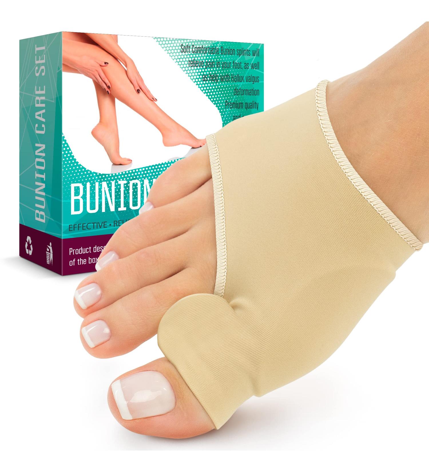 Orthopedic Bunion Corrector - Gel Toe Separator & Splint for Hallux Valgus Pain Relief - Adjustable Support for Men & Women - Buy Online on GoSupps.com