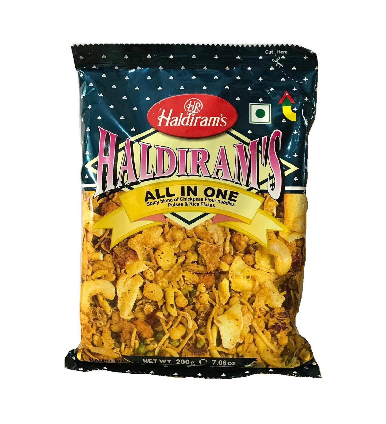 Haldiram All in One namkeen Snacks - 200g - Pack of 3