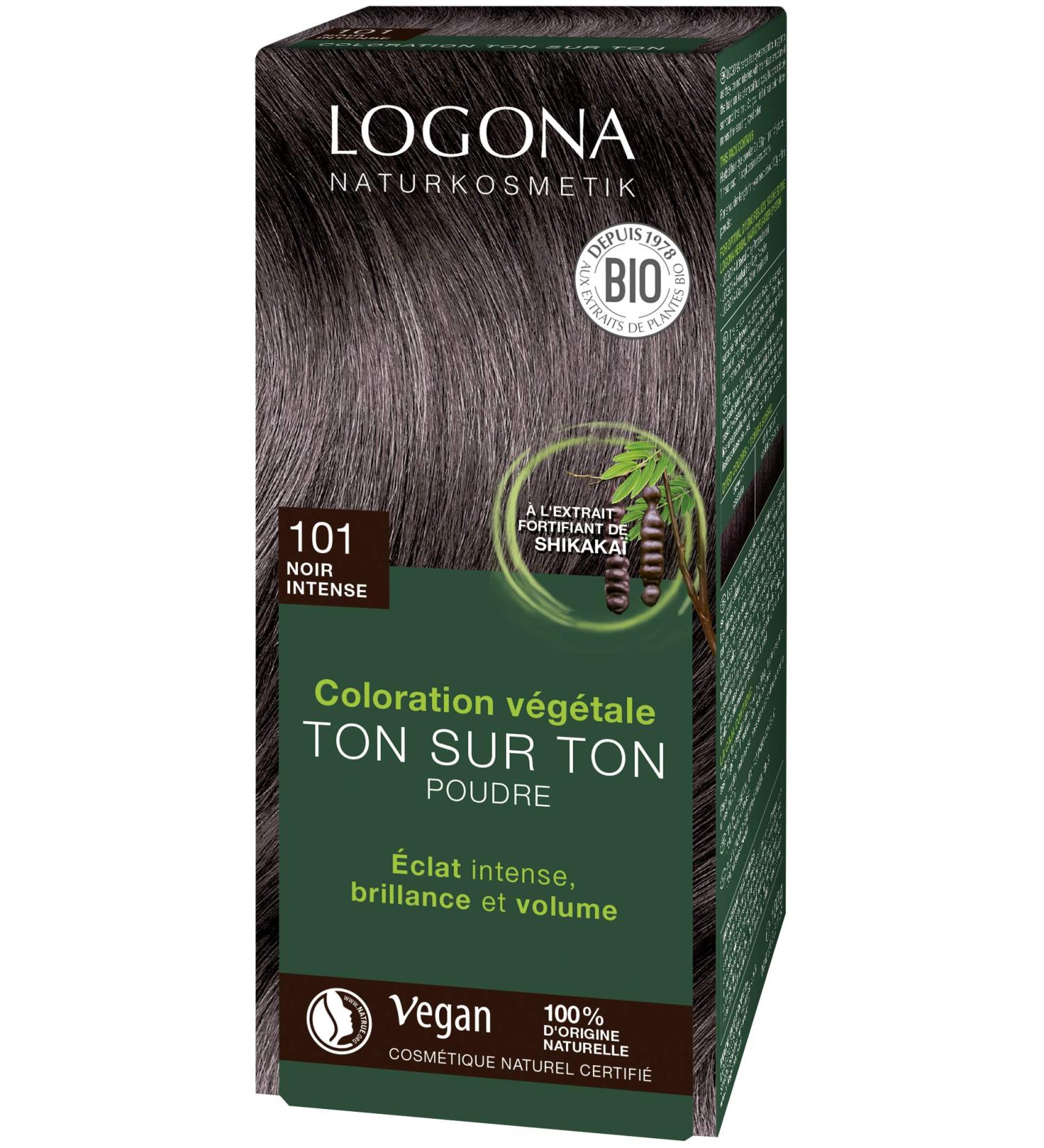 Logona Herbal Hair Color Powder 101 Black Intense - Buy Online on GoSupps.com