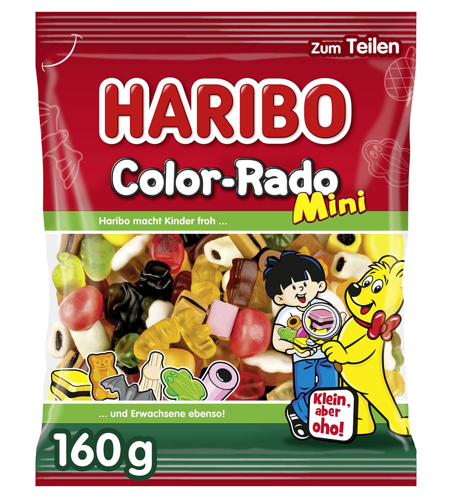 HARIBO Candy Haribo | Haribo Color-Rado Minis | Haribo Dragees | Haribo Sweets | 160g Total