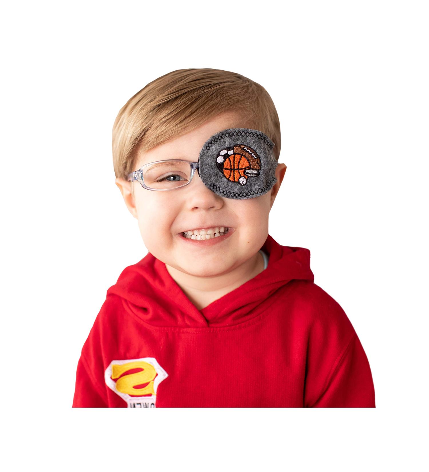 Shop Eye Patch for Kids | Sportsballs Pocket Patch by Patch Pals - Left Eye Coverage - Buy Online on GoSupps.com