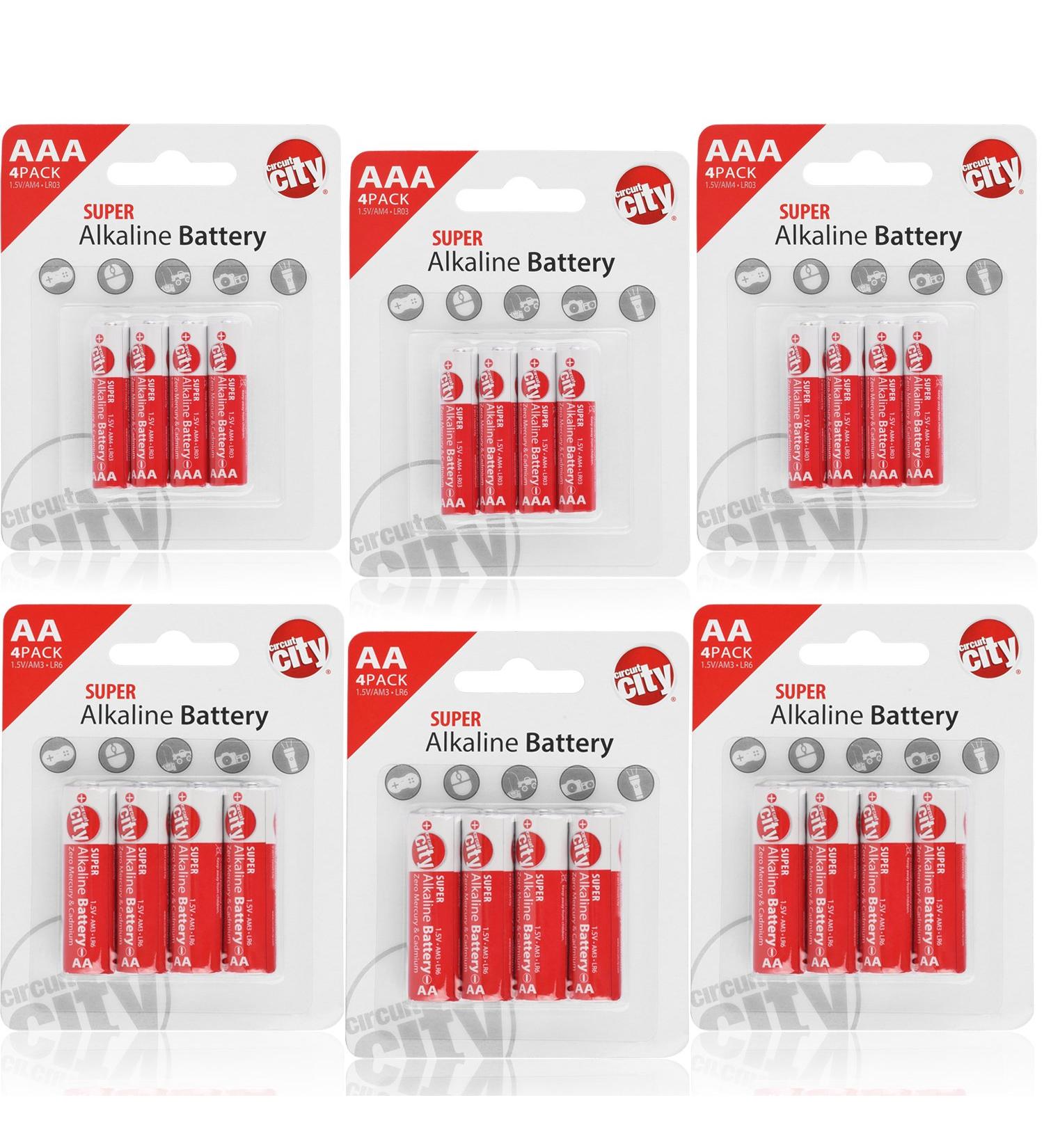 Buy Circuit City Essential 12 AA & 12 AAA High Performance Alkaline Batteries - 24 Pack for Optimal Performance | Fast International Shipping - Buy Online on GoSupps.com