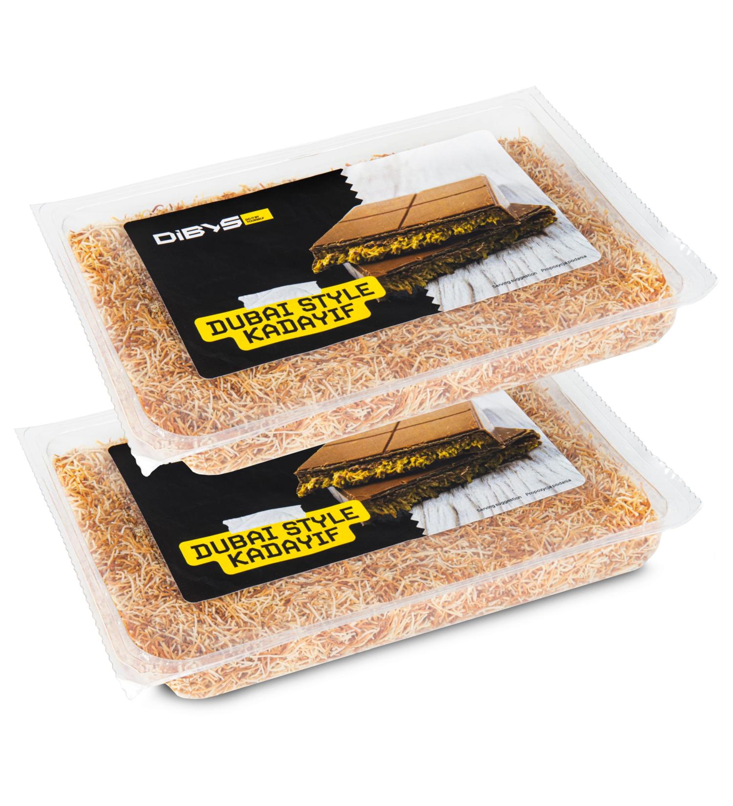  DIBYS Kadayif Fried 2x200g - Kadaif Angel Hair Food - Ideal for Dubai or Baklava Chocolate - Ready to Use Kataifi - Kadaif Dough fo - Buy Online on GoSupps.com