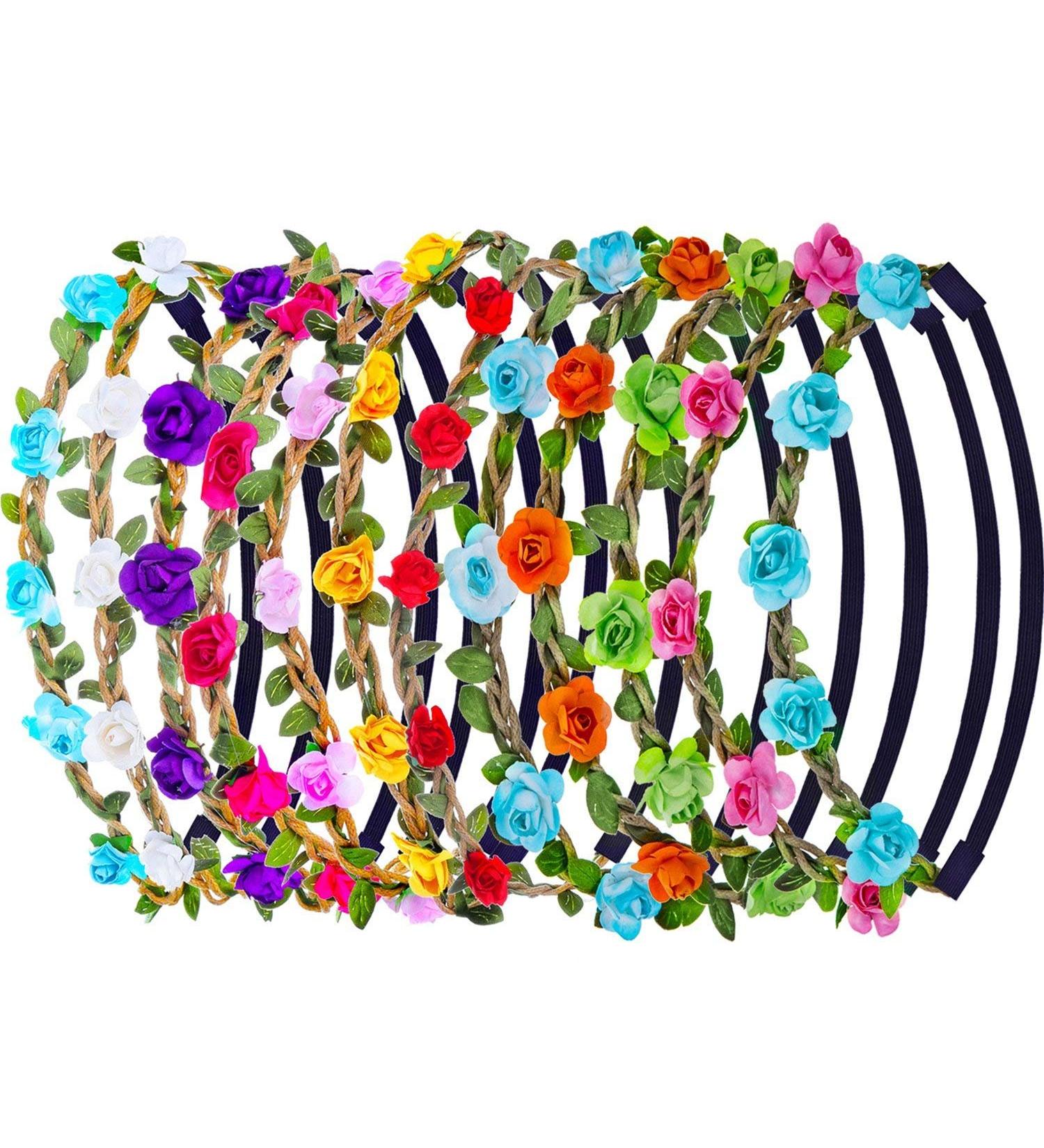 Zarr's 12-Pack Adjustable Elastic Headbands for Women & Girls - Colorful Hair Bands for Parties Weddings & Beach - Buy Online on GoSupps.com