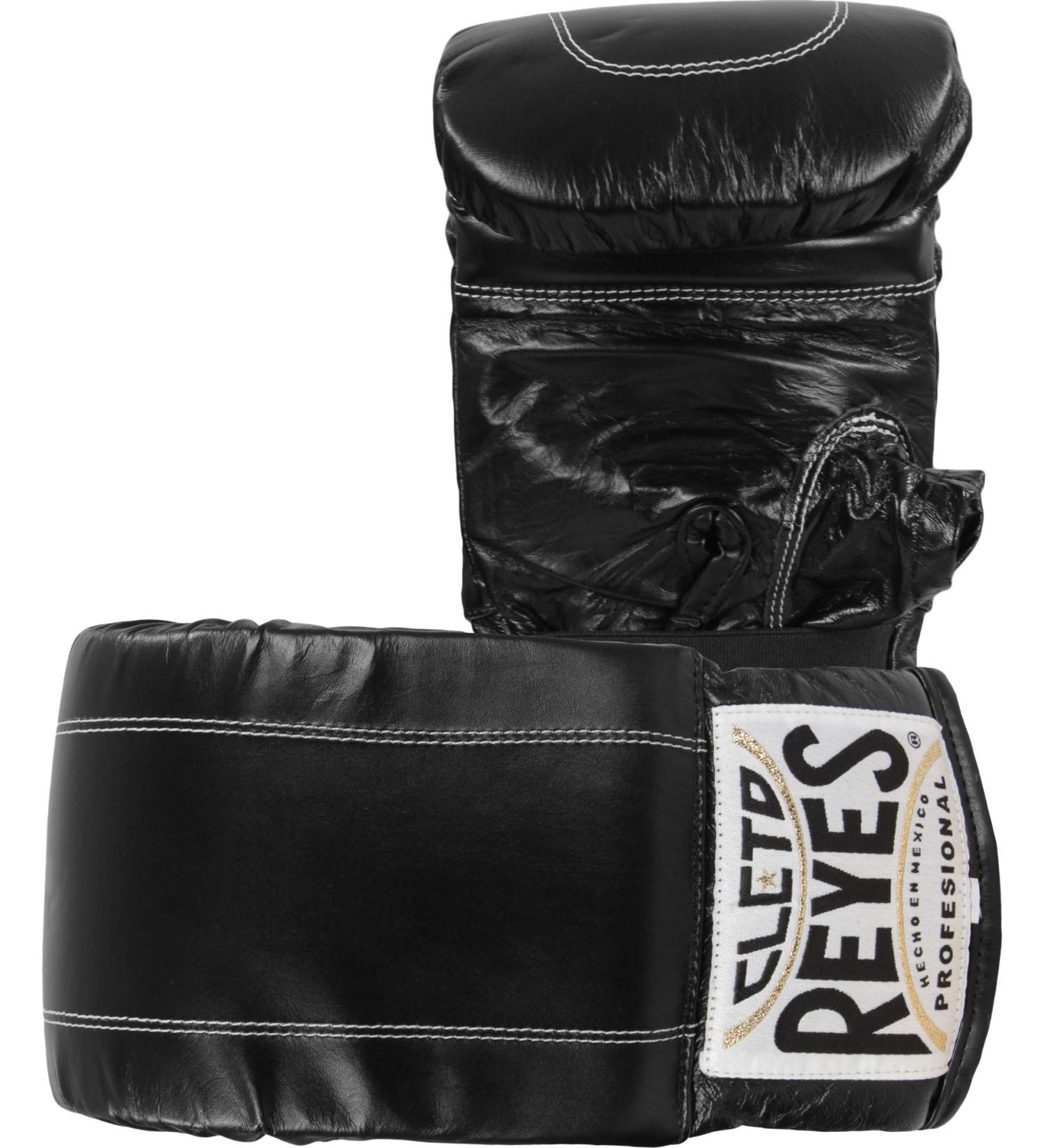 Cleto Reyes Black Leather Boxing Bag Gloves - Medium - Buy Online on GoSupps.com