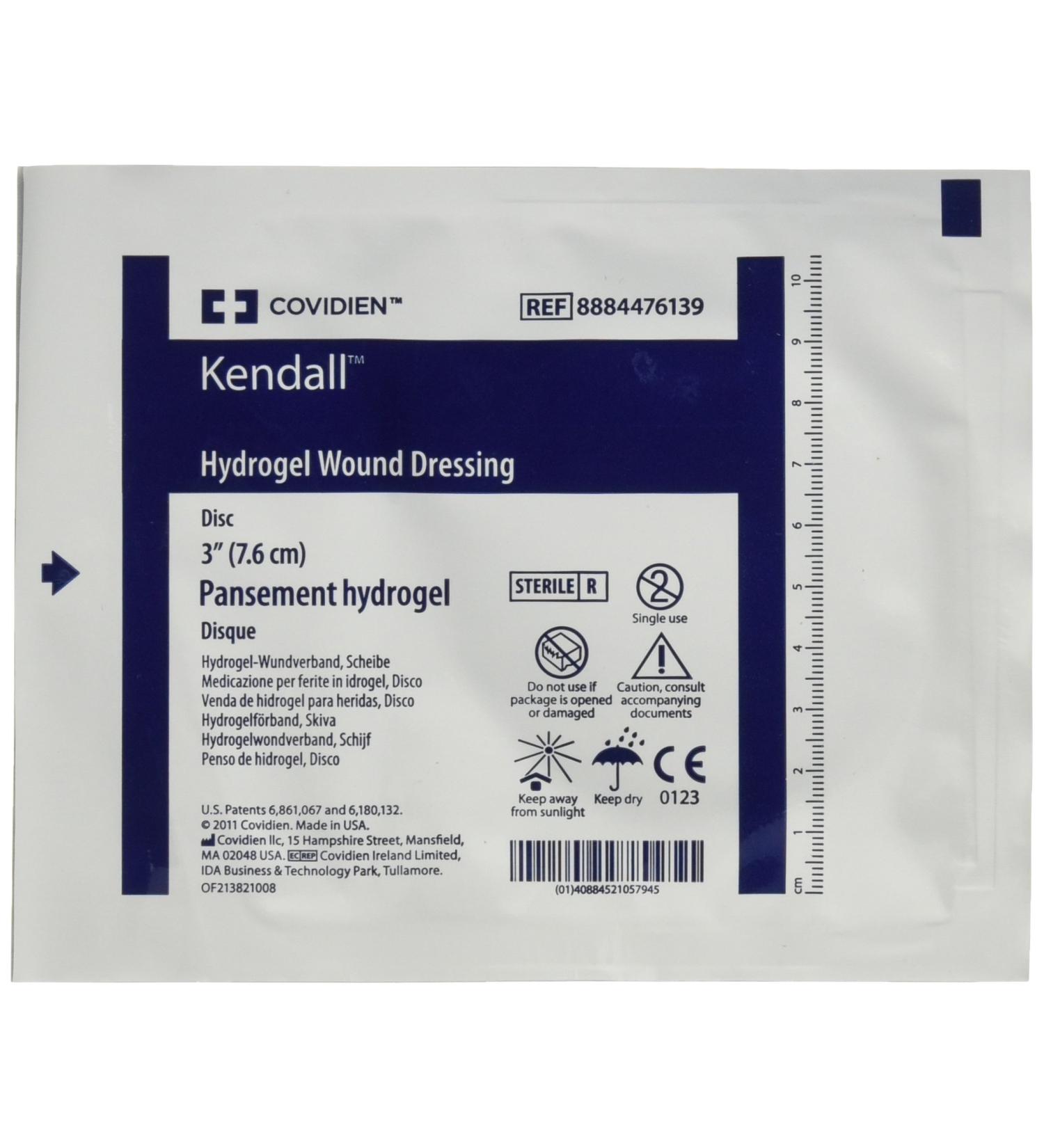 Kendall/Covidien Kendall Aquaflo Hydrogel Wound Dressing Disk 3 Inch 5 Count
