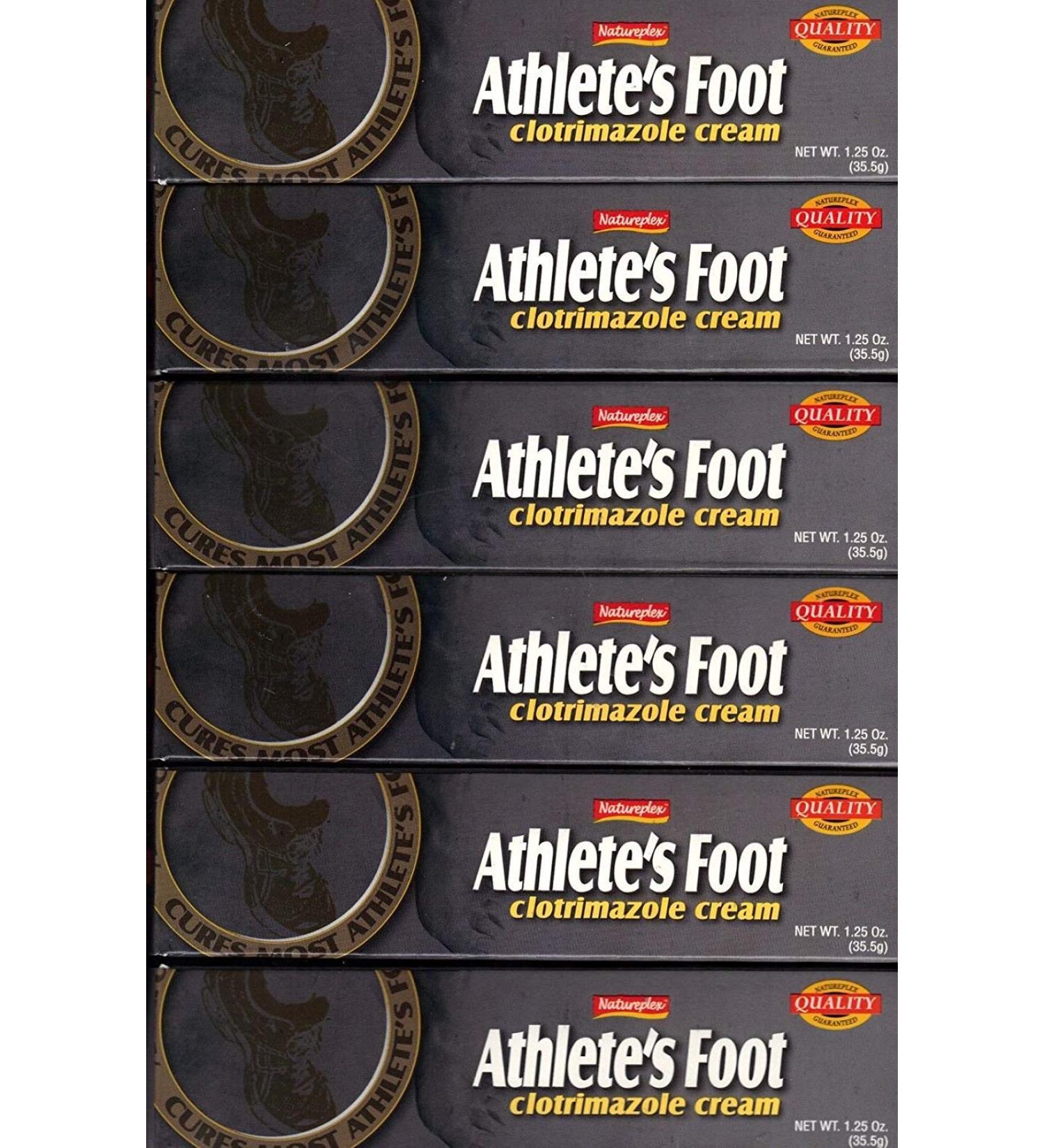 6 Natureplex Athlete's Foot Antifungal Cream Clotrimazole 1% Jock Itch  1.25oz
